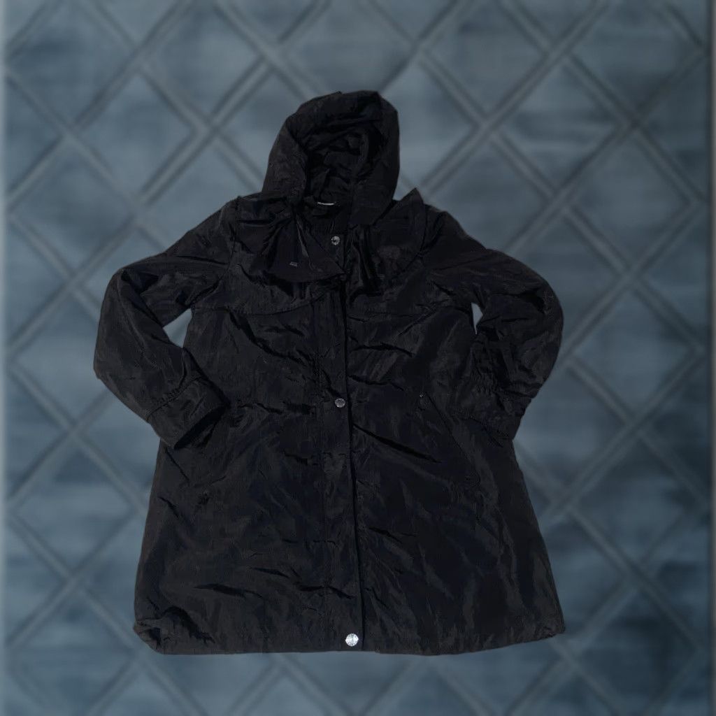 VINTAGE Via Spiga Hooded Rain Jacket Womens XL Pink Long Sleeve