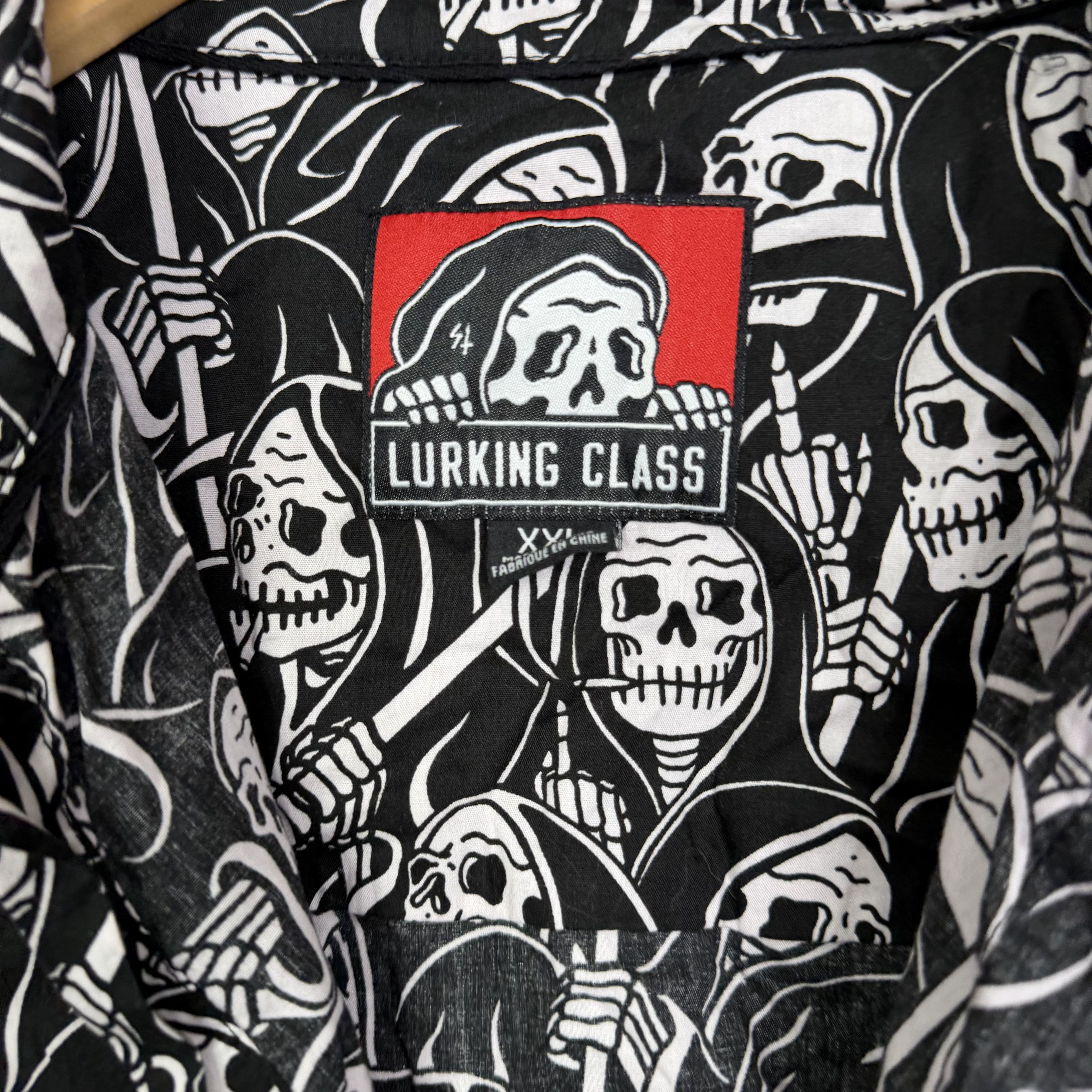 Lurking Class Lurking Class Sketchy Tank Grim Reaper Button Down Shirt Size US XXL / EU 58 / 5 - 7 Thumbnail