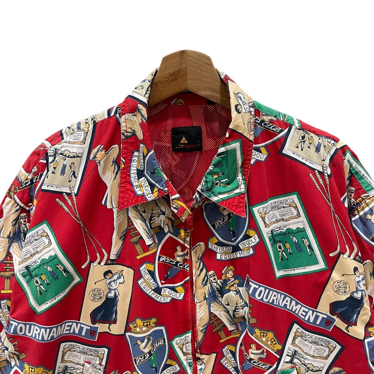 Golf le Fleur Vintage 90s Full Print Golf Tournament Zipper Light Jacket Size US M / EU 48-50 / 2 - 3 Thumbnail