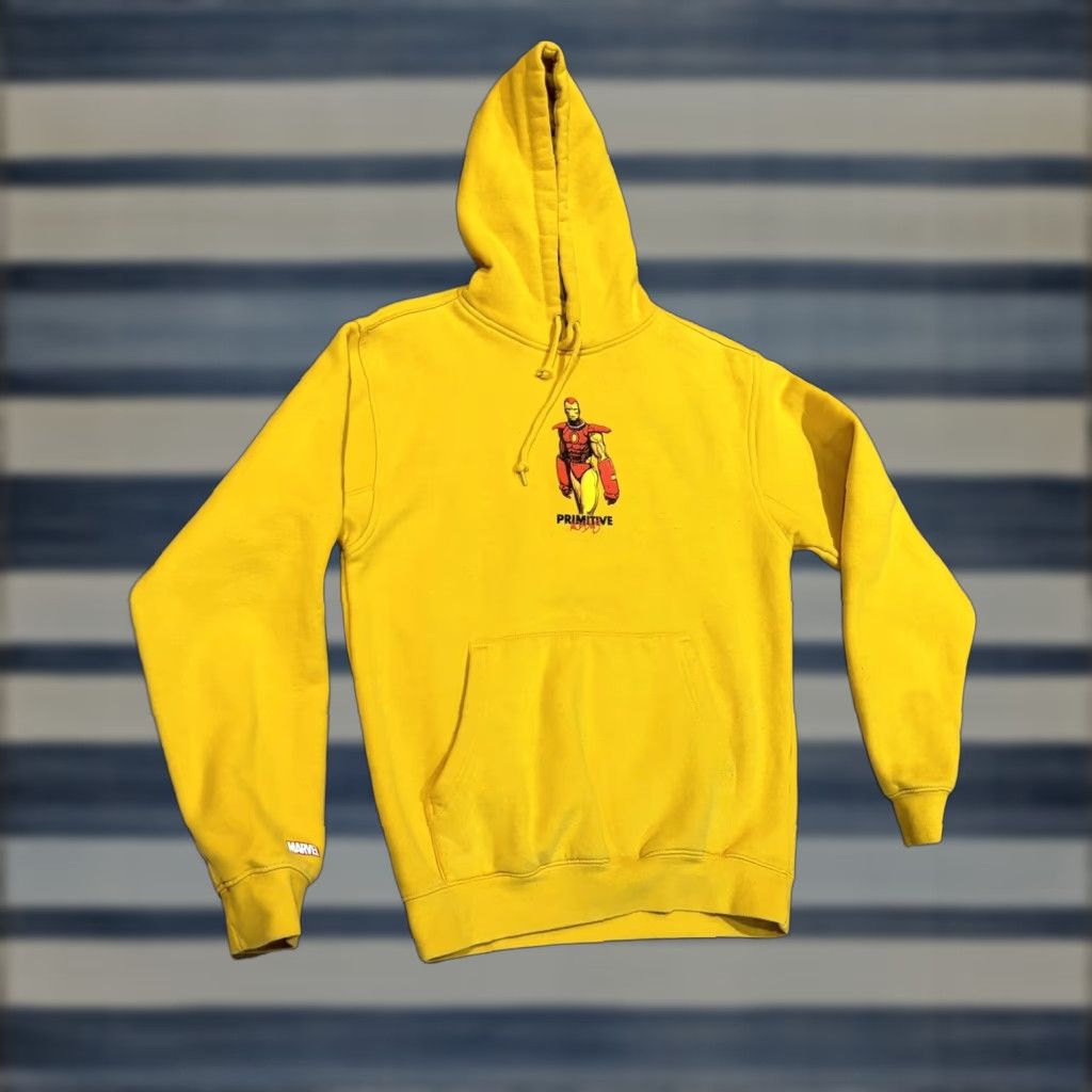 Primitive Primitive Marvel Hoodie Men L Yellow - Primitive X Marvel Hoodie, Logo, Knit Sweatshirt, Skateboard, Comics, Colorful, Hooded, Breathable Size US L / EU 52-54 / 3 - 1 Thumbnail