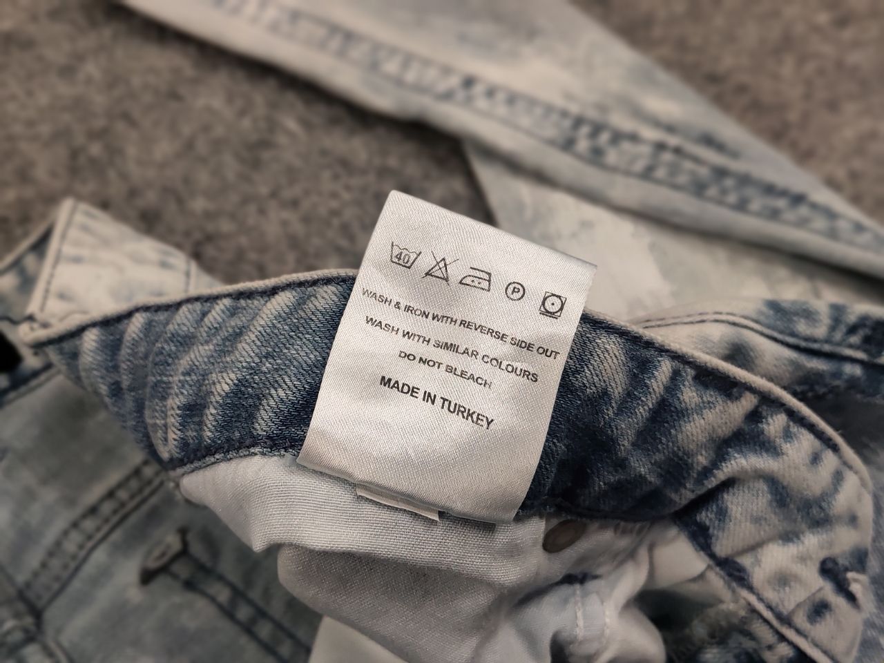 Represent Clo. Represent Design Blue Distressed Painted Denim Slim Jeans Size US 34 / EU 50 - 16 Thumbnail