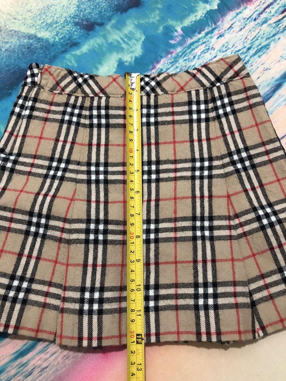 Burberry × Designer × Vintage Burberry Mini Skirt Youth 120 Size 22" - 7 Thumbnail