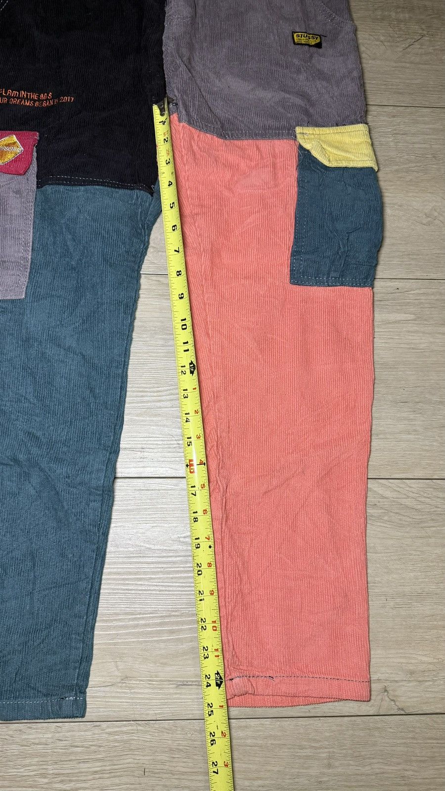 Stussy Y2K Stussy x Coursemys Patchwork Cargo Pant Size US 34 / EU 50 - 10 Thumbnail