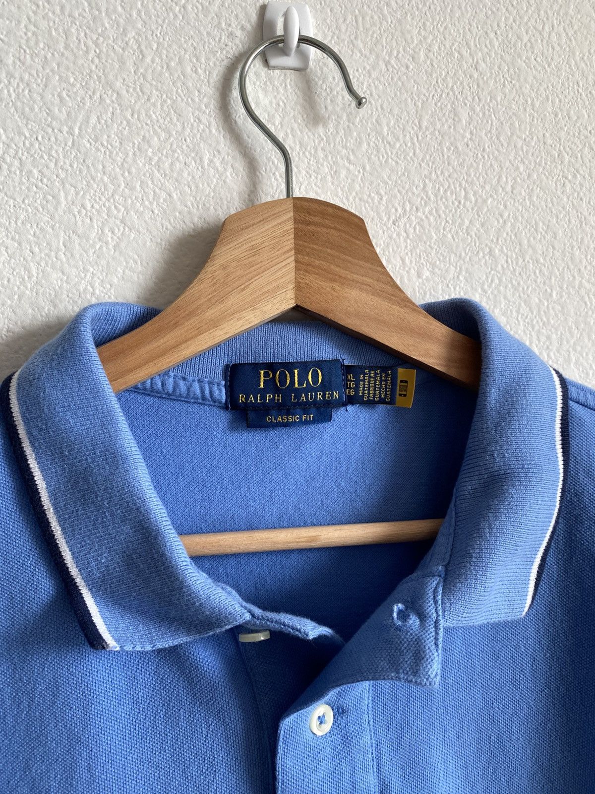 Polo Ralph Lauren Polo Ralph Lauren Blue Polo Shirt Size US XL / EU 56 / 4 - 4 Thumbnail