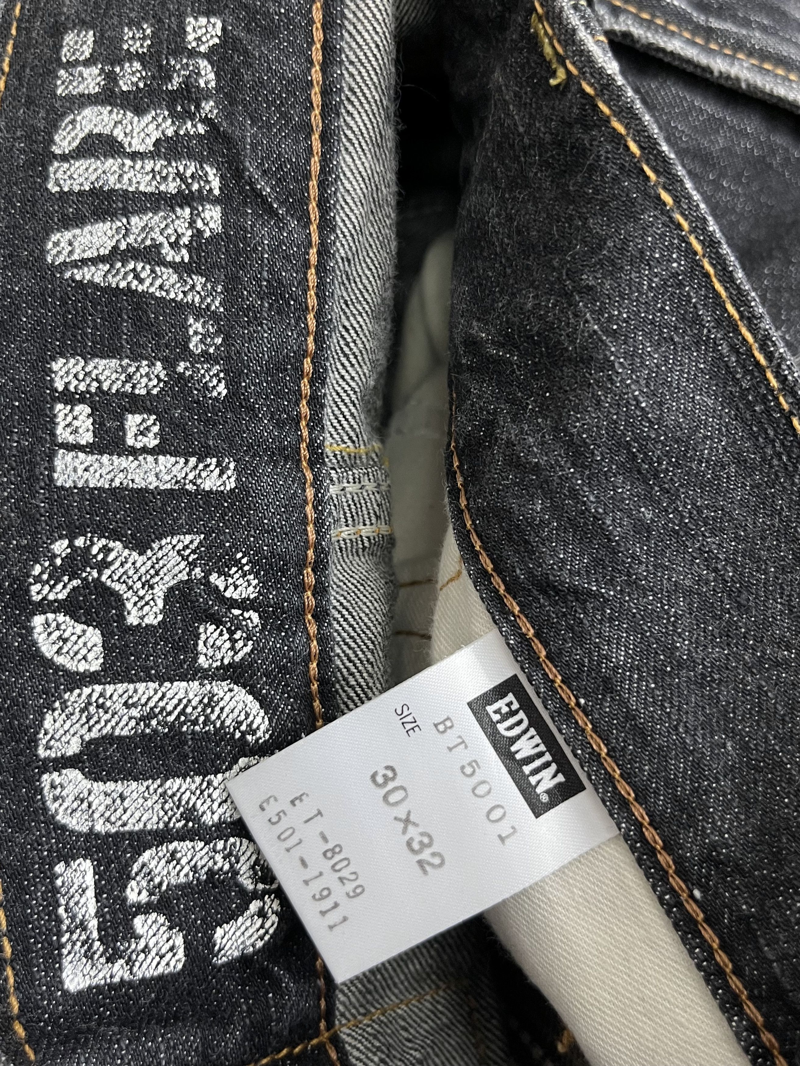 Edwin 🔥DOPE FLARE! VERY RARE Black EDWIN BLUE TRIP Made In JAPAN Size US 29 - 20 Thumbnail