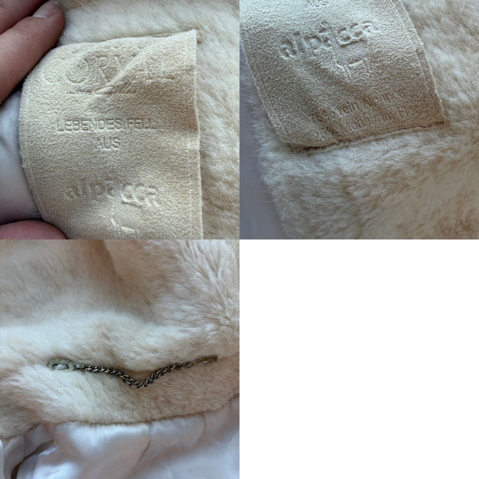 Vintage VINTAGE Alpaca Mohair Fur White Longline Hooded Button Front Women Coat 12/L Women Coat Size XL / US 12-14 / IT 48-50 - 8 Thumbnail