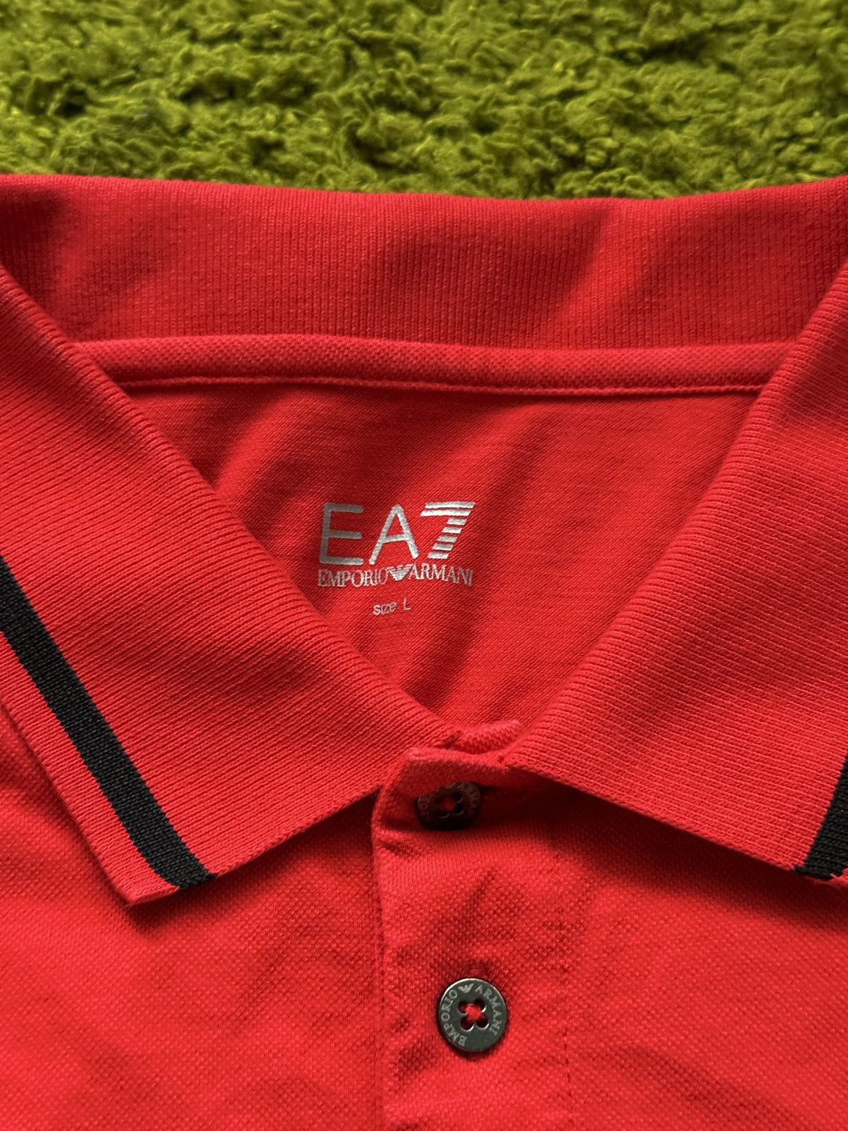 Armani × Designer × Emporio Armani Emporio Armani red polo t-shirt Size US L / EU 52-54 / 3 - 4 Thumbnail