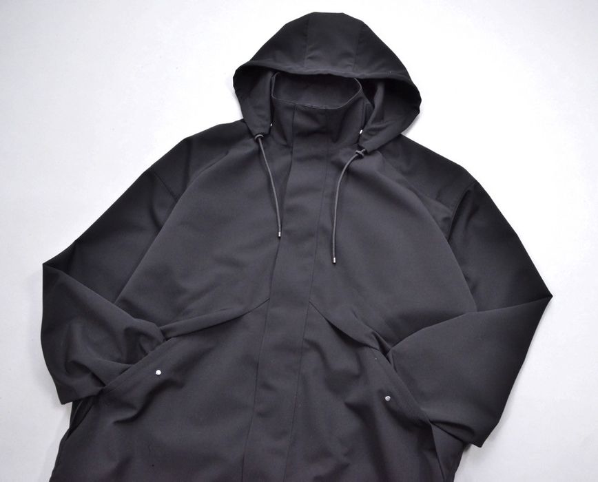 Auralee Hooded Blouson Wool Max Canvas Black | Grailed