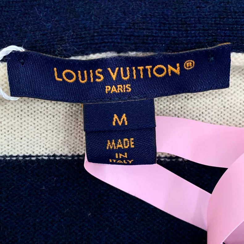 Louis Vuitton Louis Vuitton 23 color-block striped cashmere V-neck singl Size M / US 6-8 / IT 42-44 - 6 Thumbnail