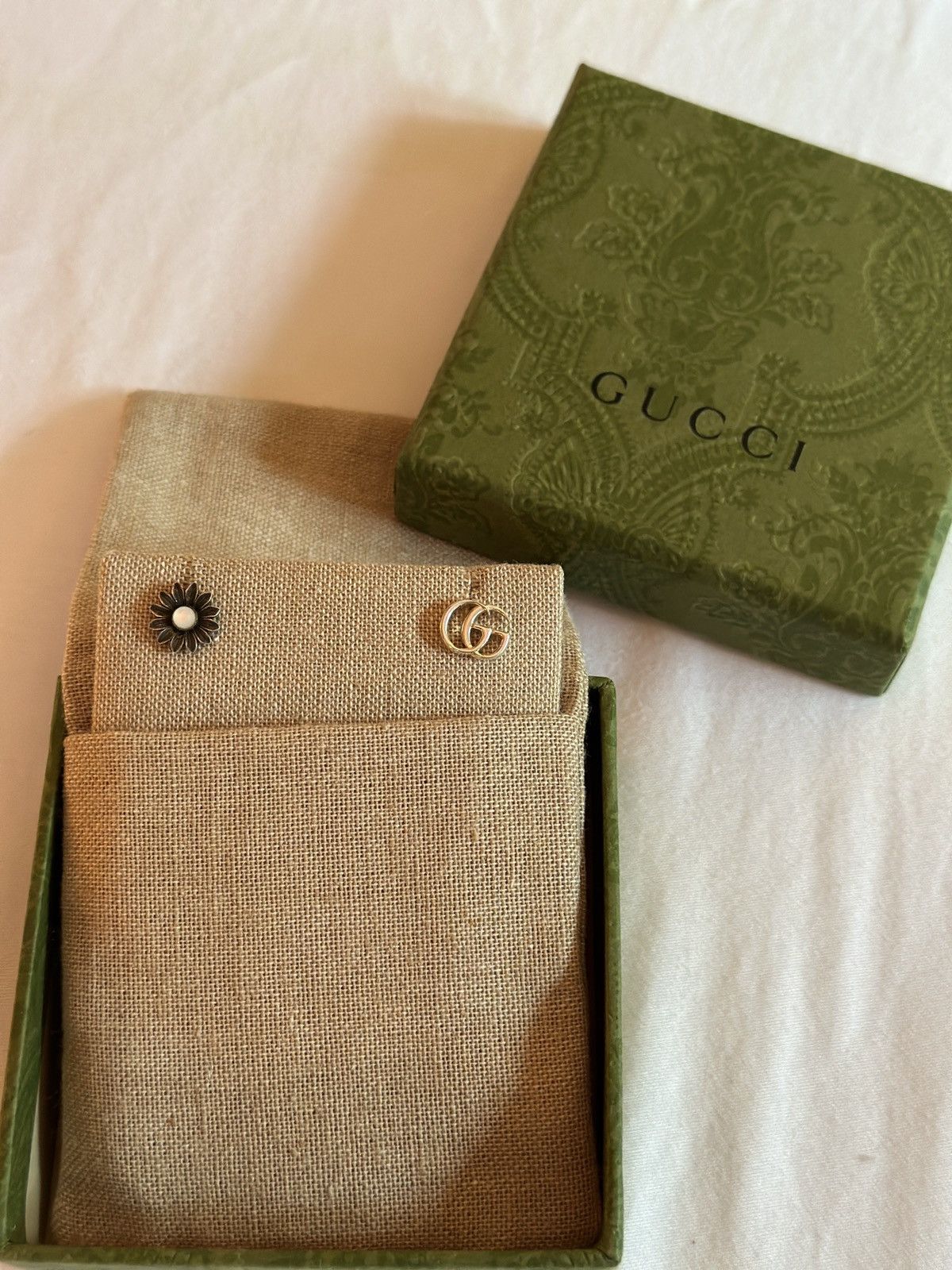 Gucci DOUBLE G FLOWER STUD EARRINGS Size ONE SIZE - 1 Thumbnail