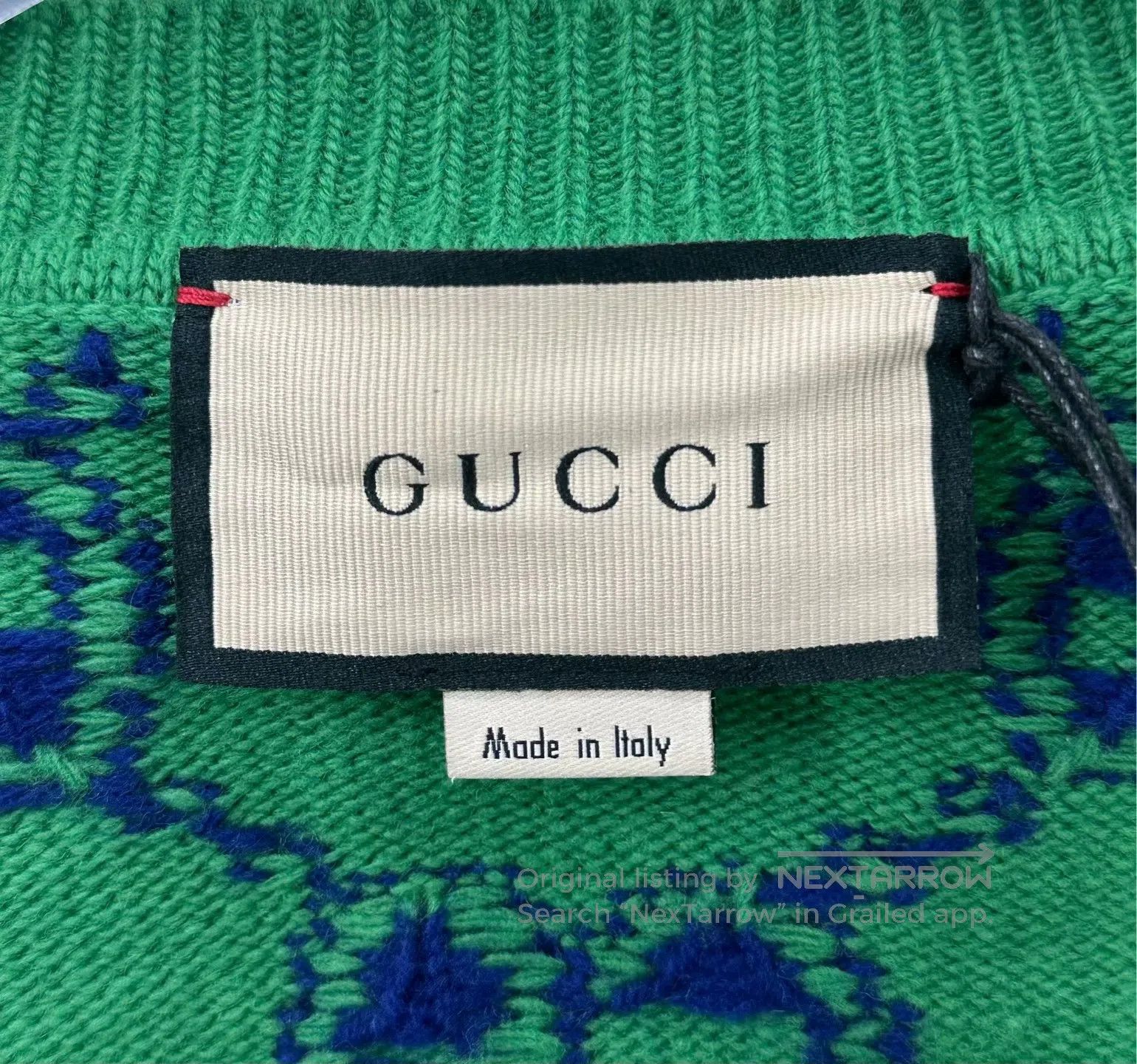 Gucci Guicci Green double G full print knitted cardigan jacket| Size US S / EU 44-46 / 1 - 3 Thumbnail