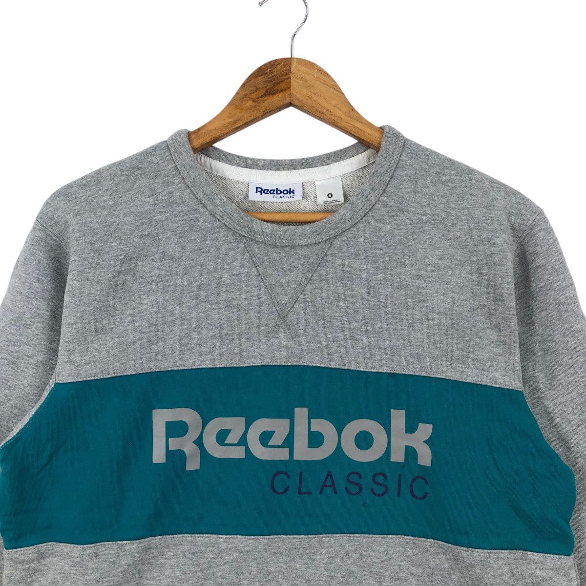 Reebok REEBOK Sweatshirt Big Logo Spellout Crewneck Size US M / EU 48-50 / 2 - 2 Thumbnail