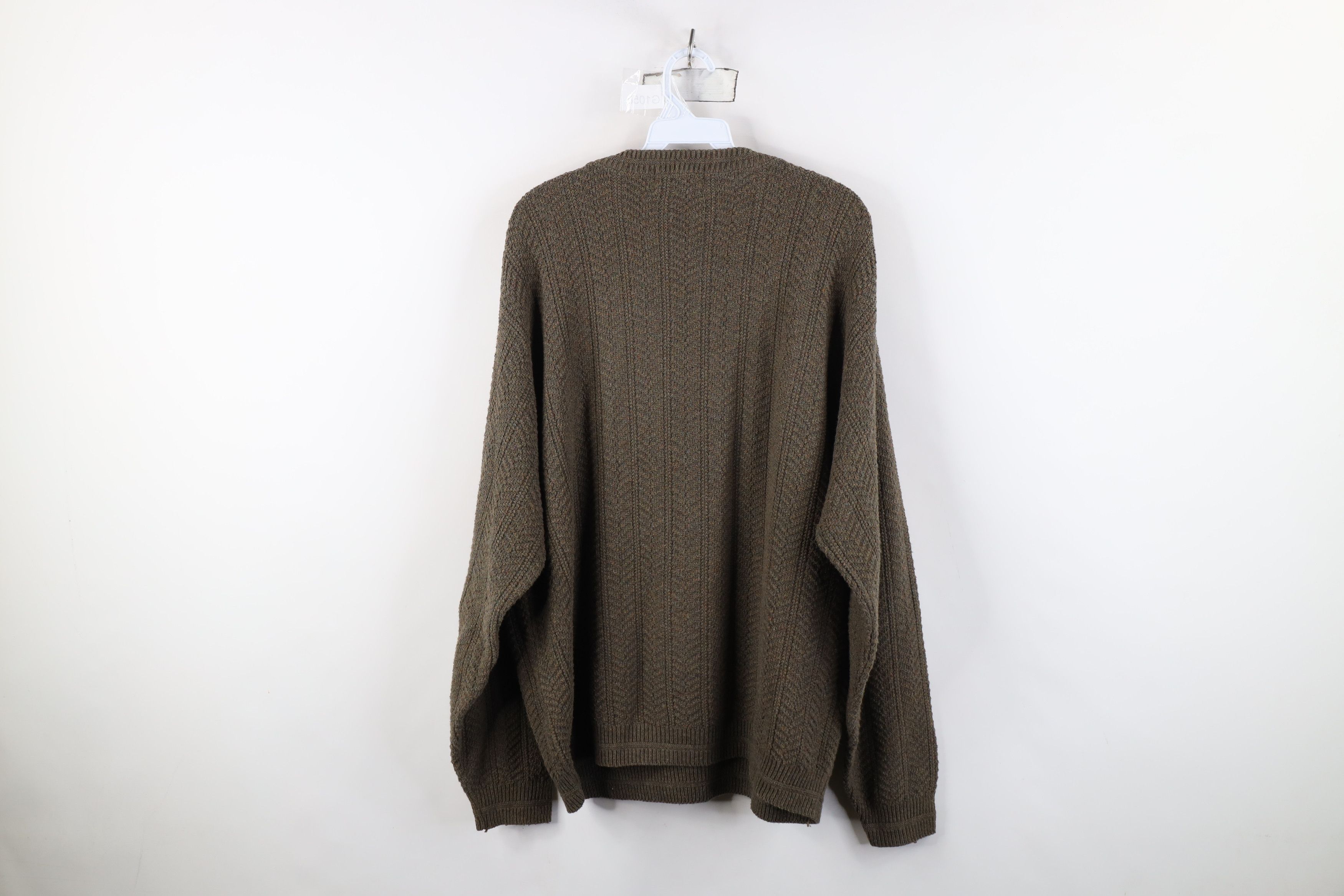 Vintage Vintage 90s Streetwear Knit Crewneck Sweater Brown USA Size US L / EU 52-54 / 3 - 8 Thumbnail