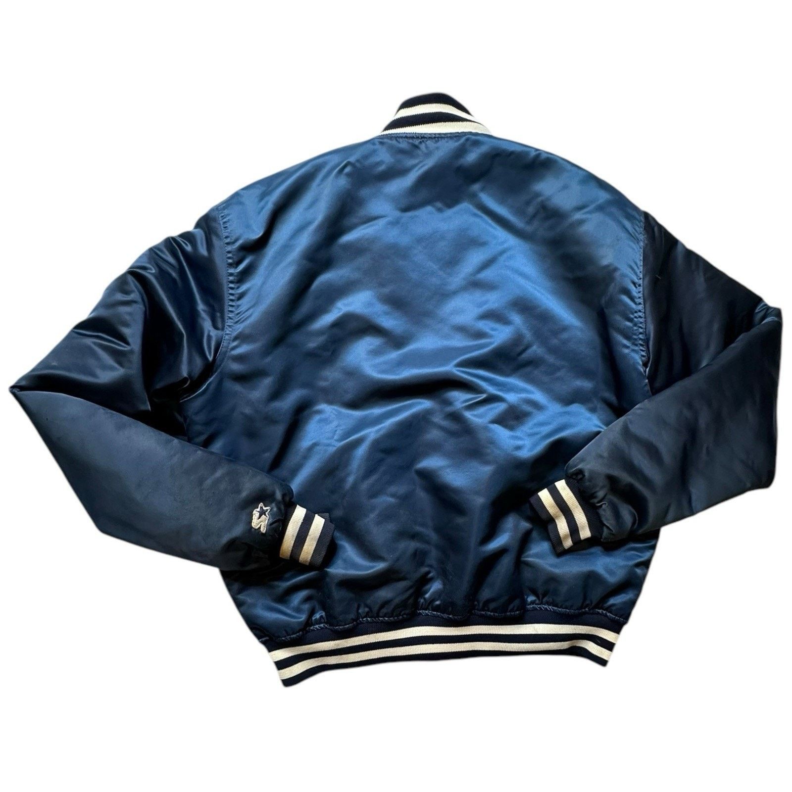 Starter VINTAGE 80s New York Yankees STARTER Satin Jacket XL Bomber Size US XL / EU 56 / 4 - 2 Thumbnail