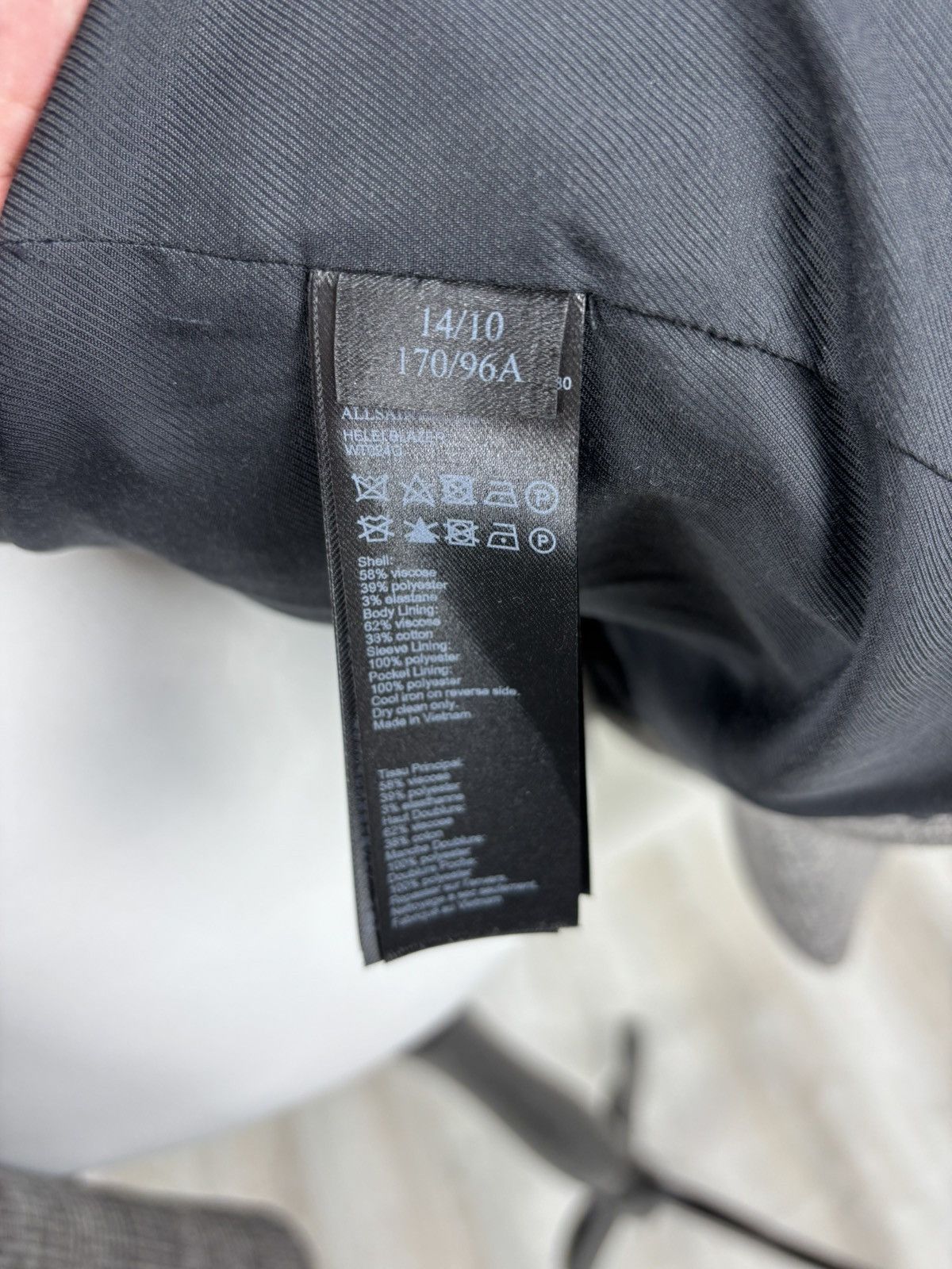 Allsaints Womens blazer All Saints Size 10 Color Gray Size L / US 10 / IT 46 - 12 Thumbnail