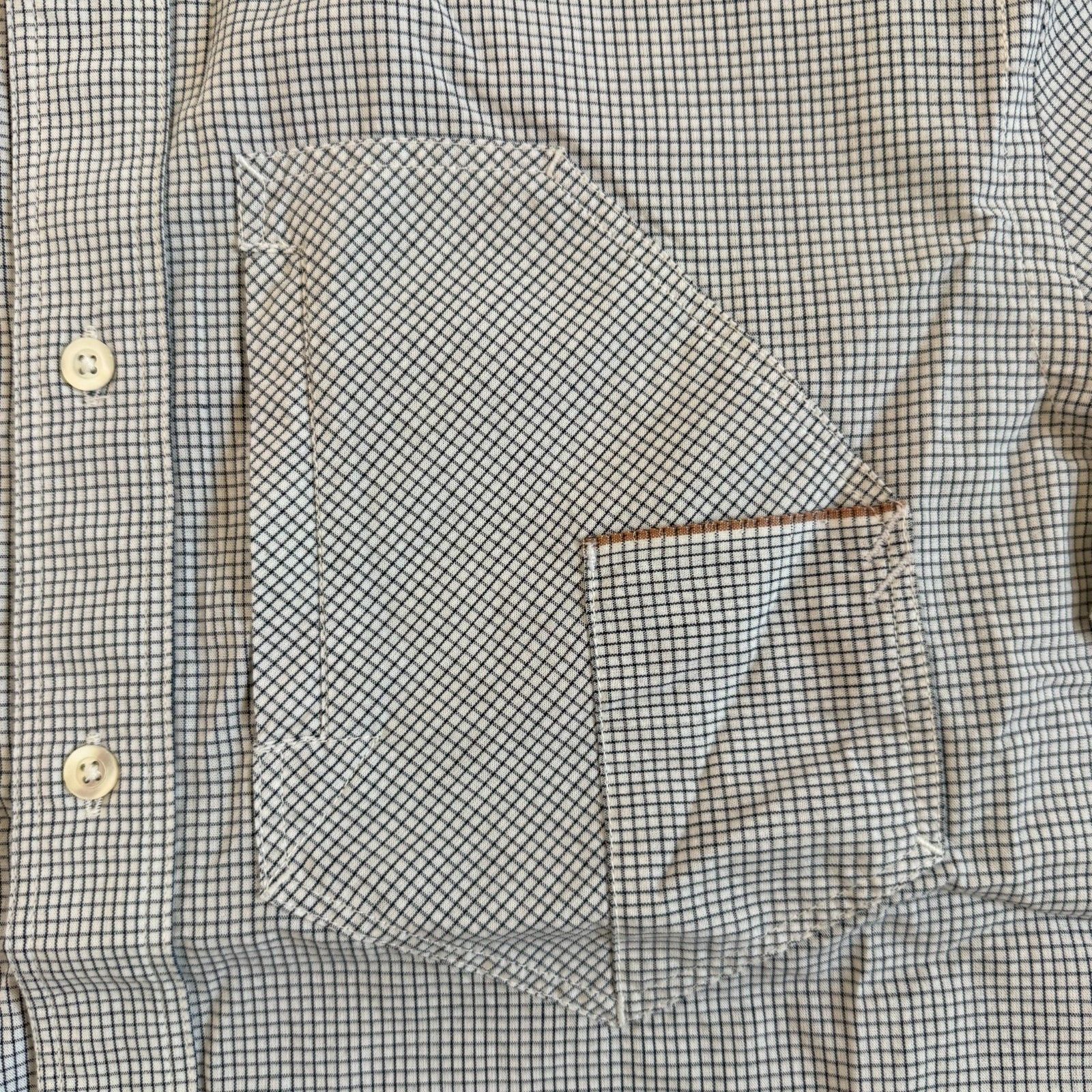 Billy Reid Billy Reid Selvedge Check Pattern S/S Button Up Shirt Size US S / EU 44-46 / 1 - 9 Thumbnail