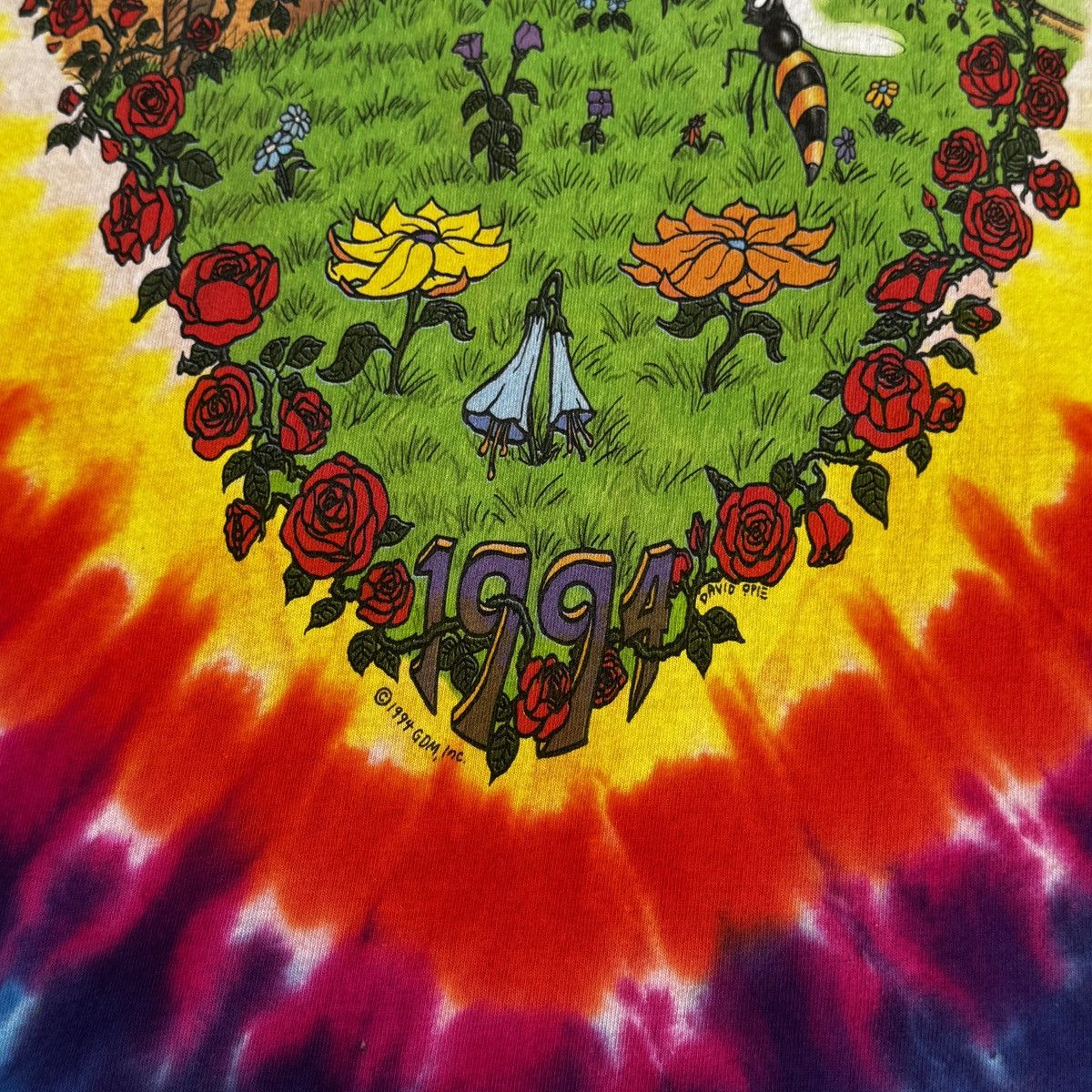 Liquid Blue Vintage 1994 Grateful Dead Summer Tour Bus Tie Dye Shirt Size US S / EU 44-46 / 1 - 15 Thumbnail