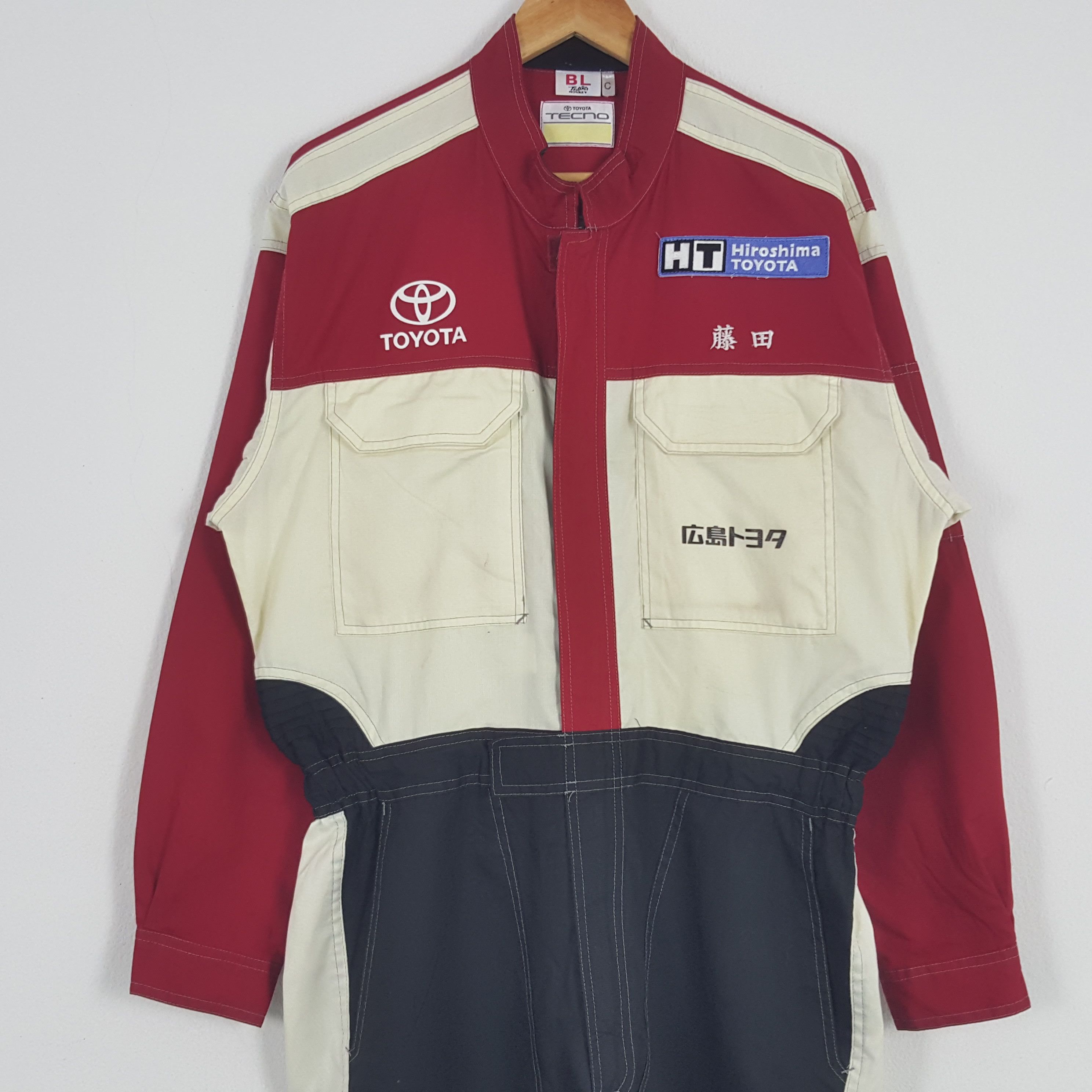 Japanese Brand × Vintage Vintage Toyota Japanese Motorsports Racing Coverall Jacket Size US L / EU 52-54 / 3 - 2 Thumbnail