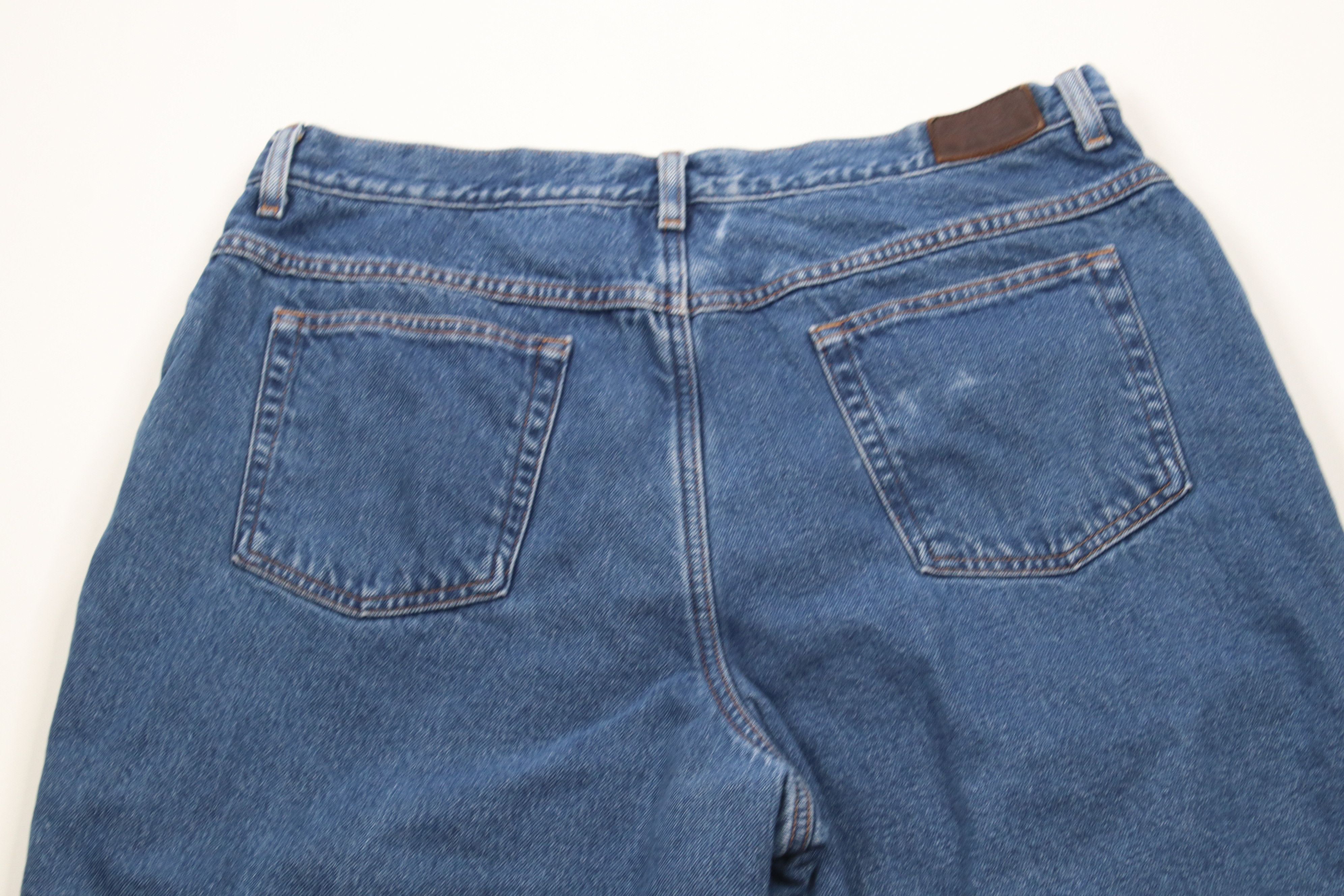 L.L. Bean × Vintage Vintage 90s LL Bean Relaxed Fit Fleece Lined Heavy Jeans Size 42" / US 20 - 11 Thumbnail