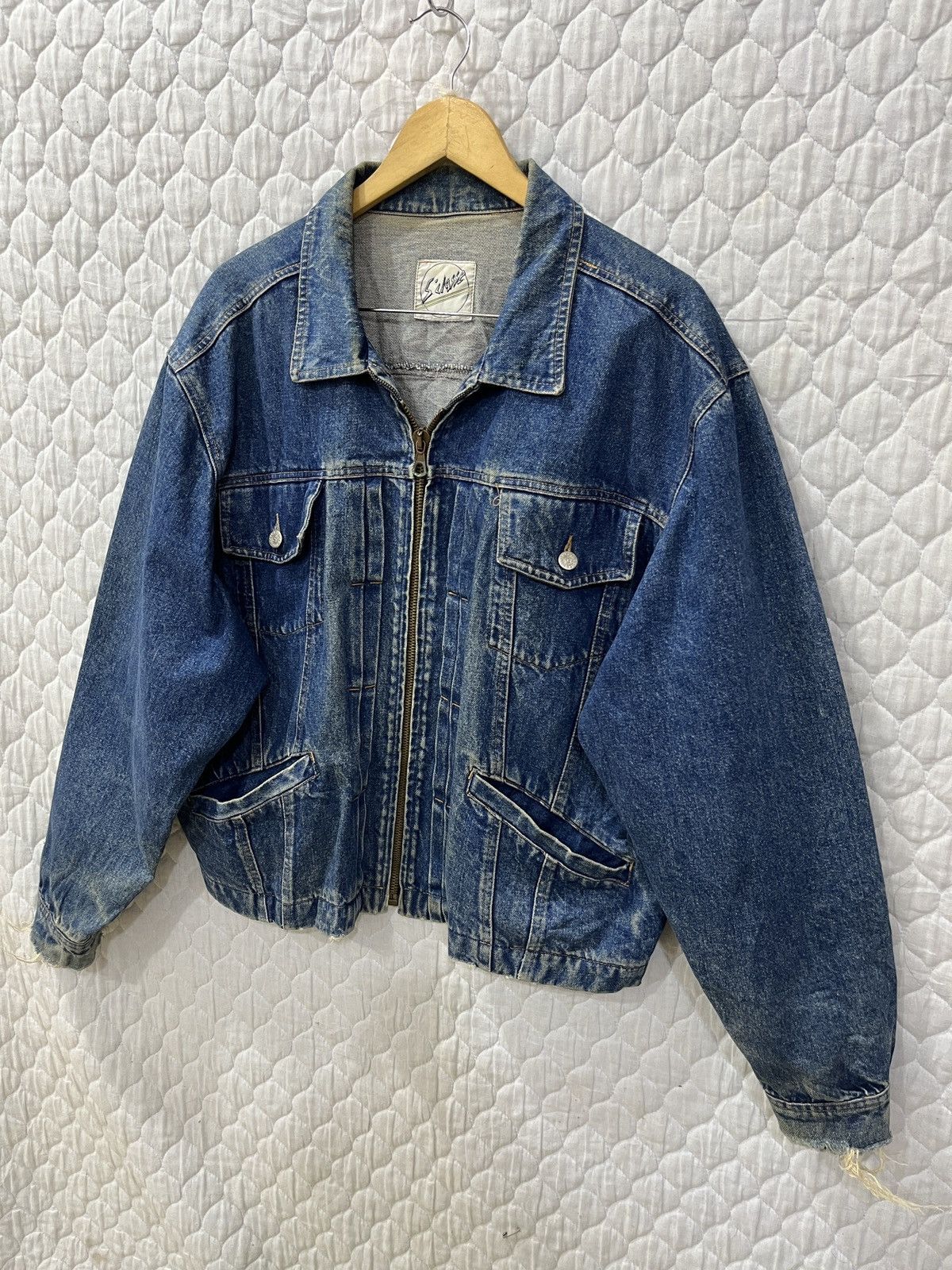 Vintage (Zzzz)🔥🔥RARE VTG 5 CLASSE QUINTA DENIM JACKET Size US L / EU 52-54 / 3 - 2 Thumbnail