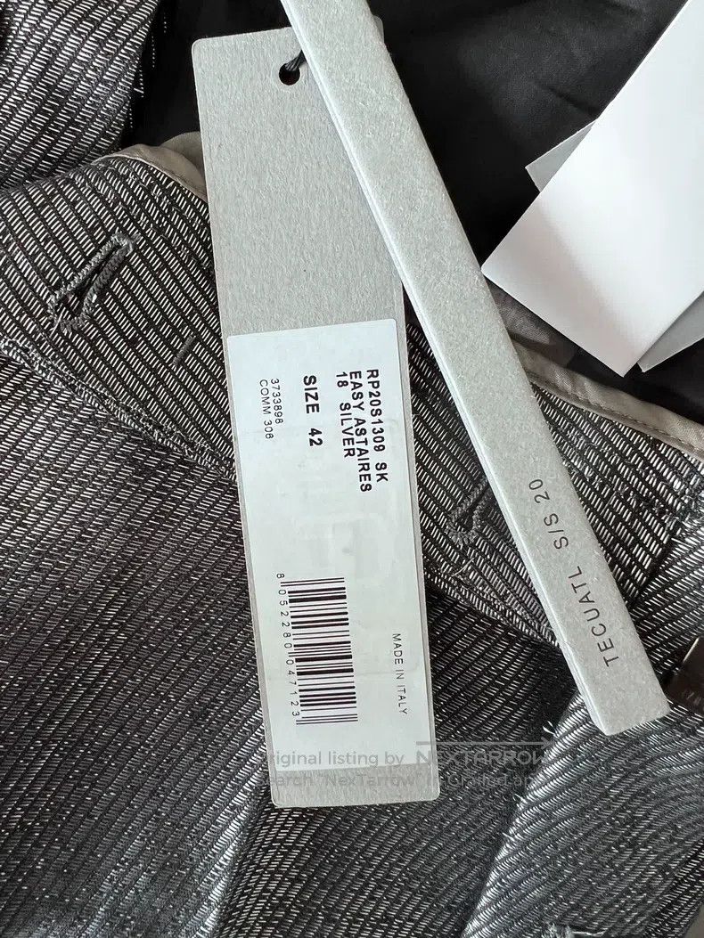 Rick Owens Rick Owens Cropped silver trousers Size US 42 / EU 58 - 7 Thumbnail