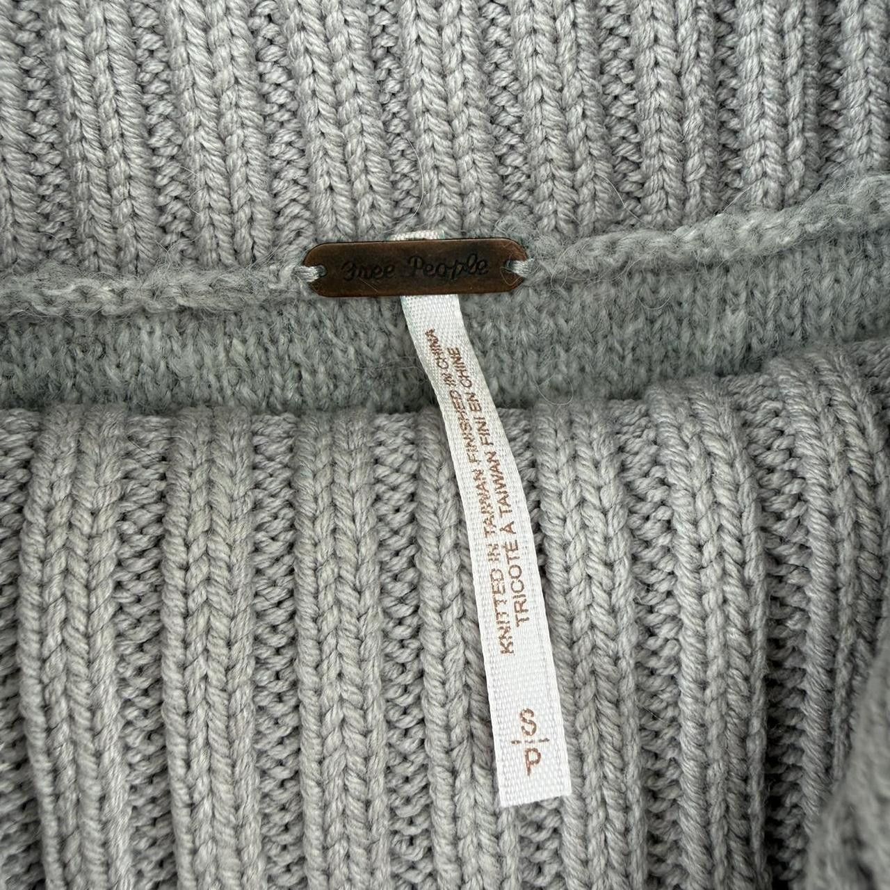 Free People Free People Milo S Oversized Grey Turtleneck Sweater Size S / US 4 / IT 40 - 5 Thumbnail
