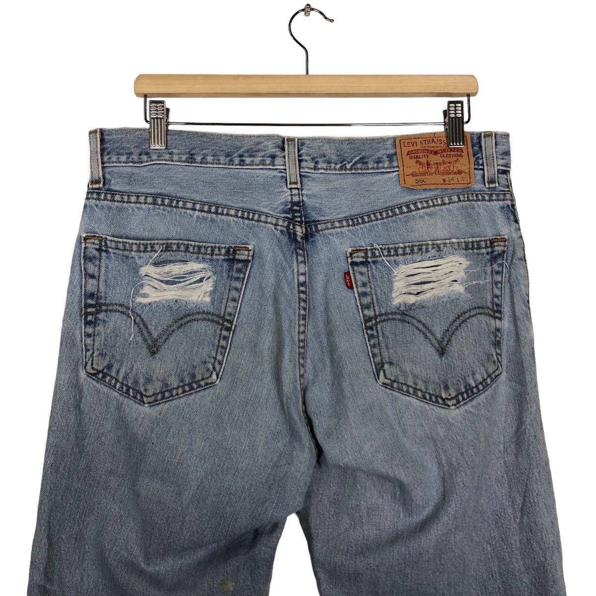 Levi's 🔥90’s True Vintage Distressed Denim Jeans Levi’s Size US 34 / EU 50 - 9 Thumbnail