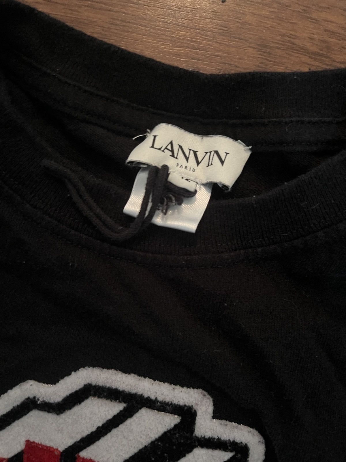 Lanvin Black & red Lanvin cotton tee Size US S / EU 44-46 / 1 - 2 Thumbnail