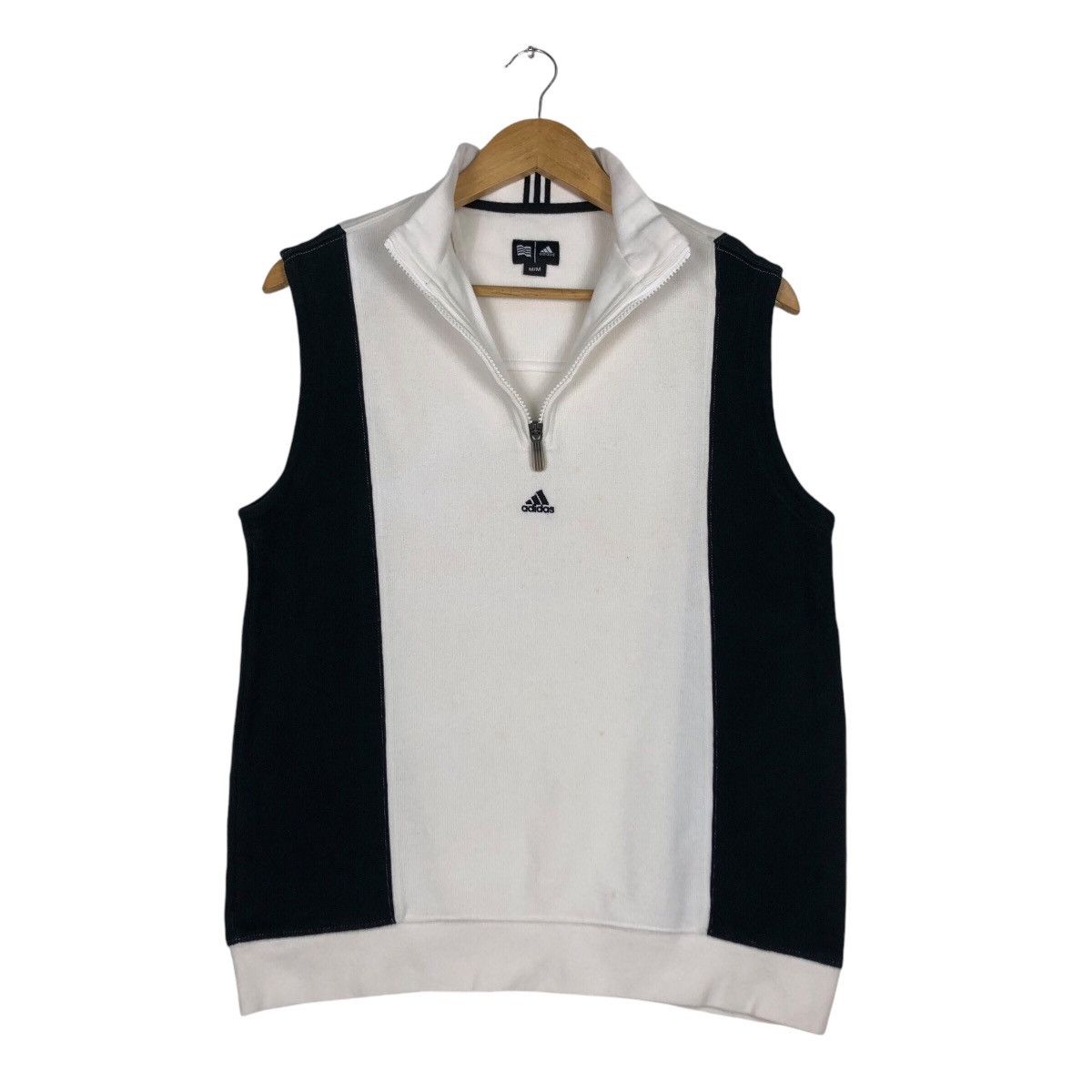 Adidas × Japanese Brand Adidas Sleeveless Jumper Sweatshirt Half Zip Rare Small Size US S / EU 44-46 / 1 - 9 Thumbnail