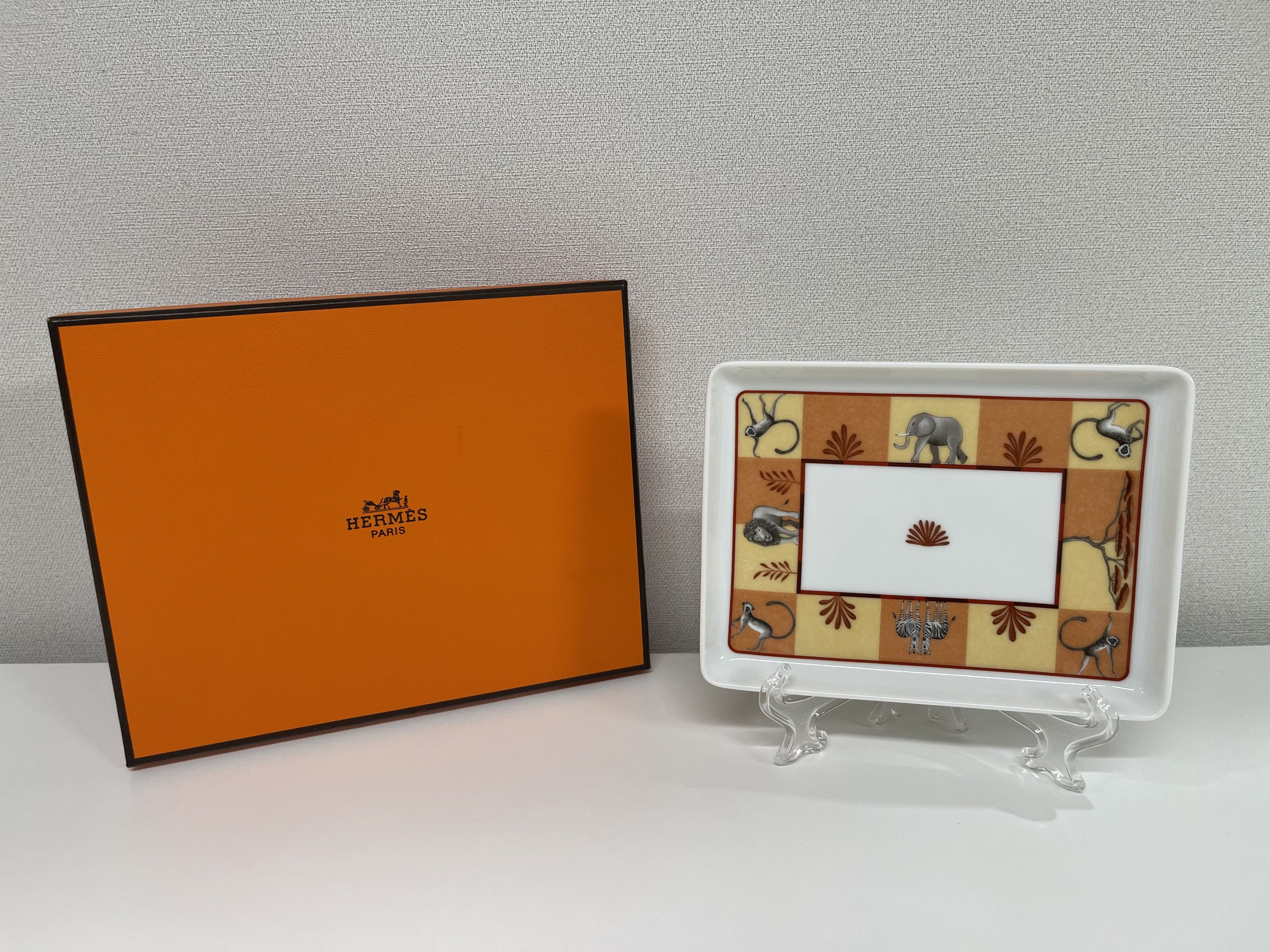 Hermes Hermes Africa Square Plate 1P Size ONE SIZE - 1 Thumbnail
