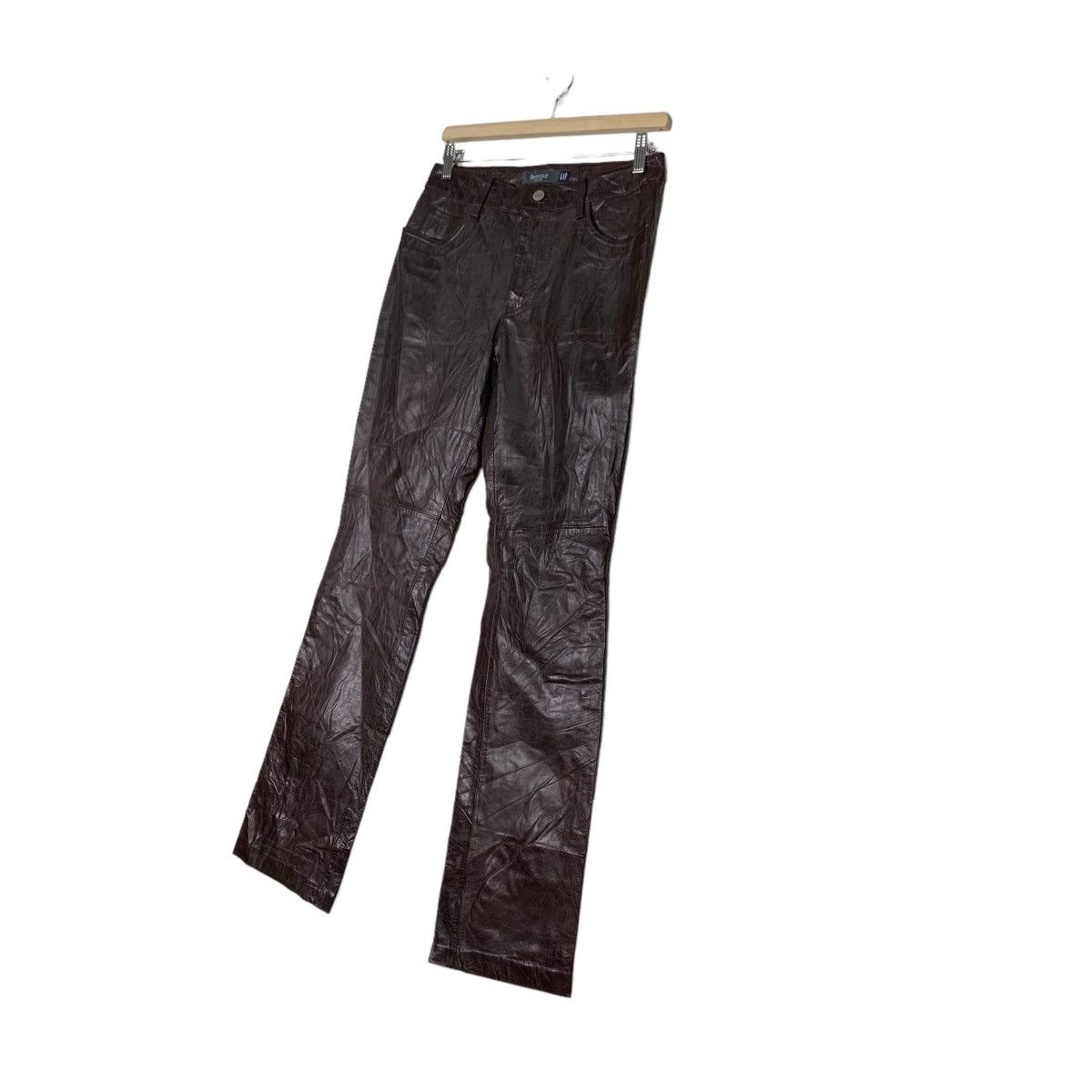 Gap Y2K Fall 00 GAP Bootcut Leather Pant #0051-C4 Size US 28 / EU 44 - 2 Thumbnail