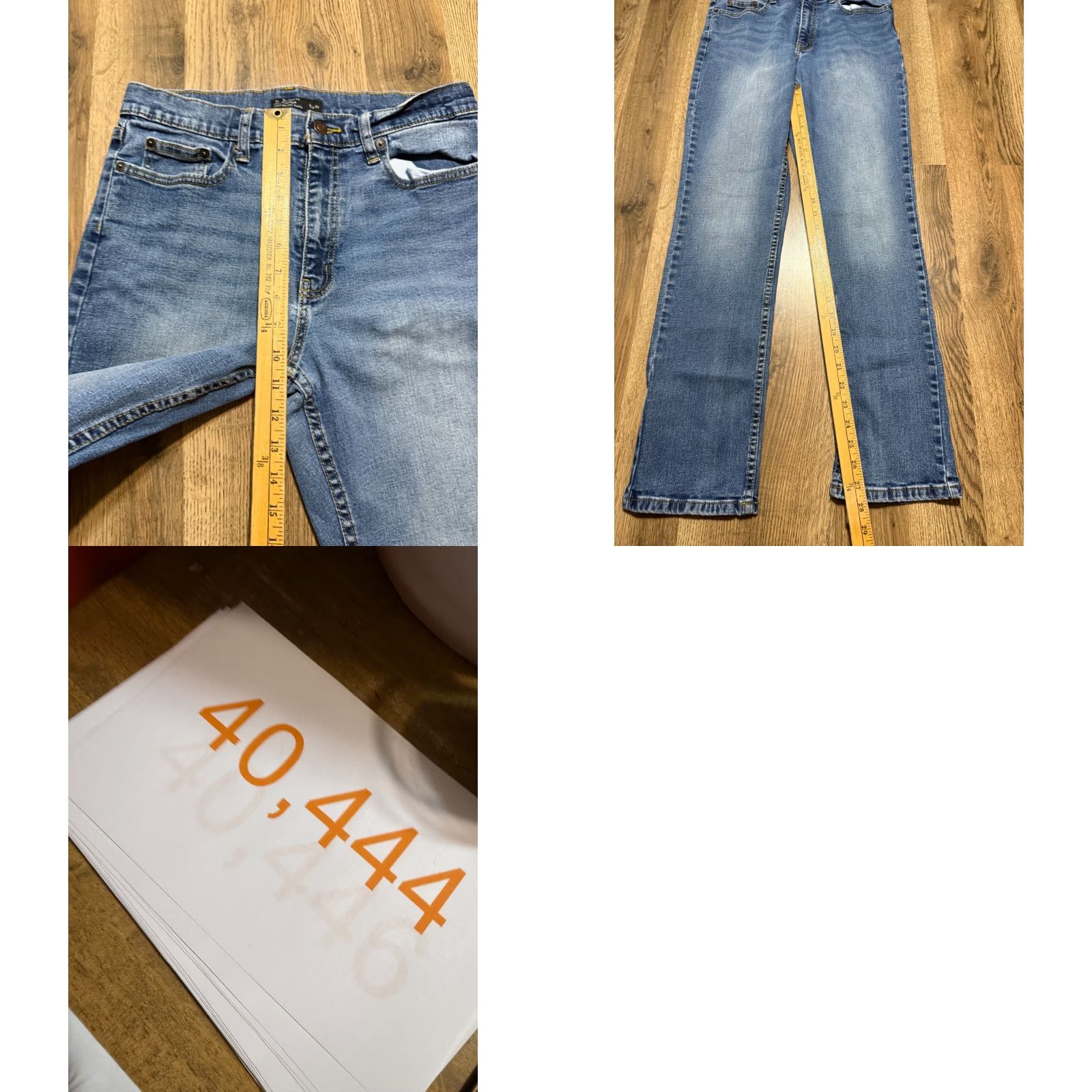 Denime VINTAGE? (No) Member's Mark Jeans Mens 32x32 Blue Straight Fit Premium Stretch Denim Jeans Mens Regular 5-Pocket Size US 32 / EU 48 - 8 Thumbnail