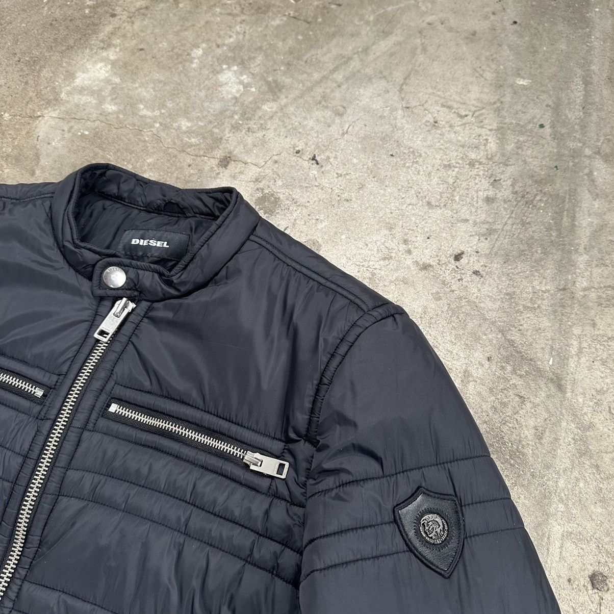 Diesel Diesel biker bomber jacket in black mens M avantgarde Size US M / EU 48-50 / 2 - 5 Thumbnail