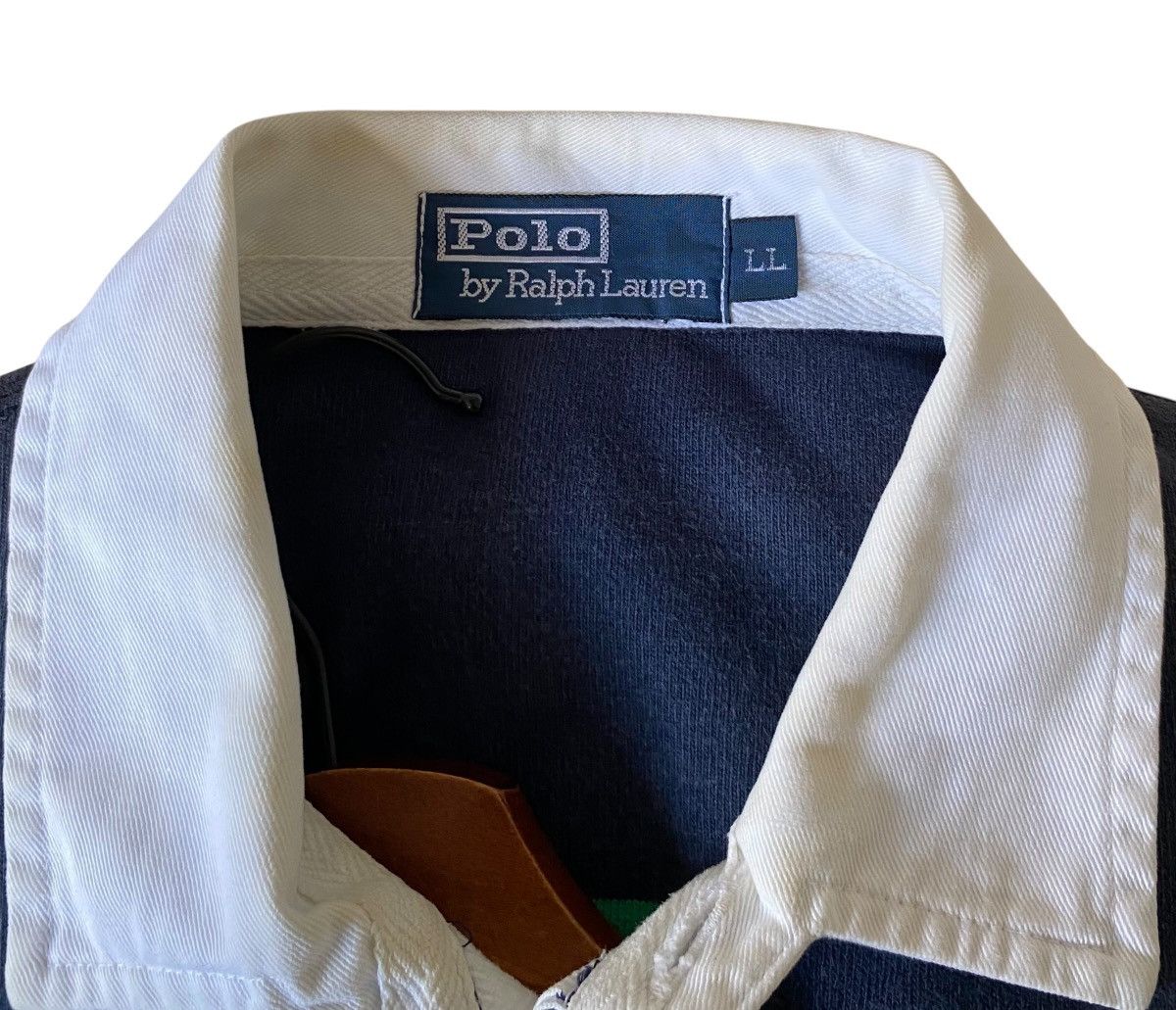 Polo Ralph Lauren Very Rare Vintage Polo Ralph Lauren Stripe Rugby Shirt 1990s Size US XL / EU 56 / 4 - 8 Thumbnail