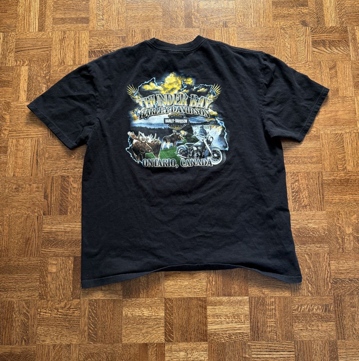 Harley Davidson Vintage Harley Davidson Winged Dagger Graphic Tee Size US XXL / EU 58 / 5 - 2 Thumbnail