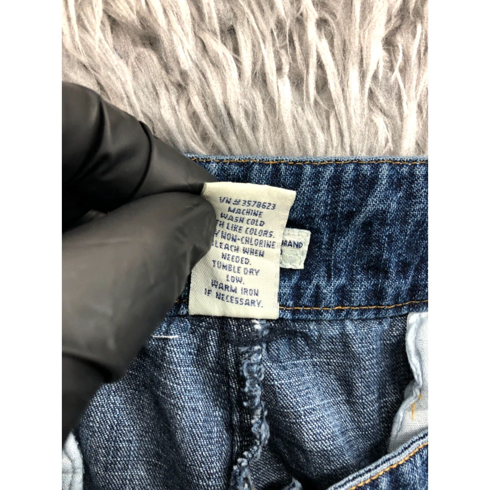 Cherokee Cherokee Boyfriend Shorts Womens Size 12 Mid Rise Medium Wash Blue Shirt Adults Regular 5-Pocket Denim Cotton Logo Size 34" / US 12 / IT 48 - 7 Thumbnail
