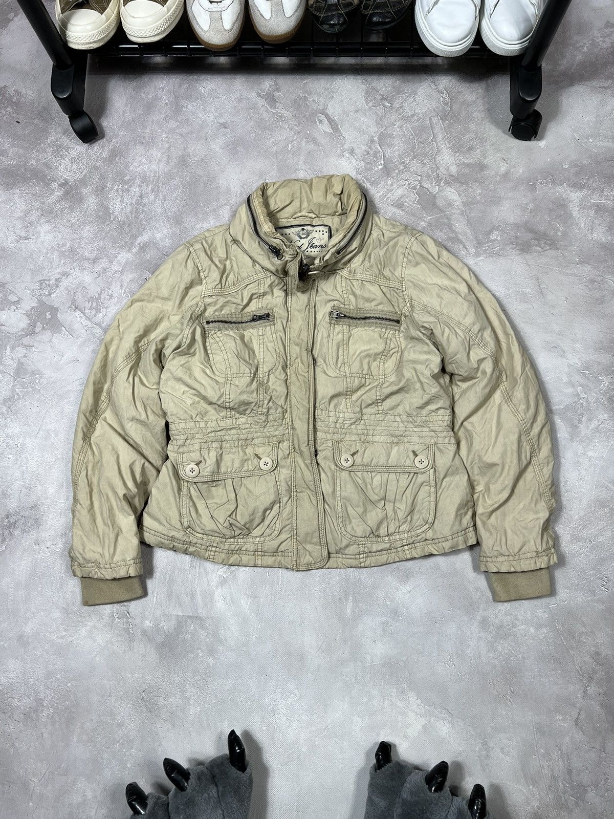 Other Avant-Garde Japanese Y2k Fur Cropped Jacket Size S / US 4 / IT 40 - 1 Thumbnail