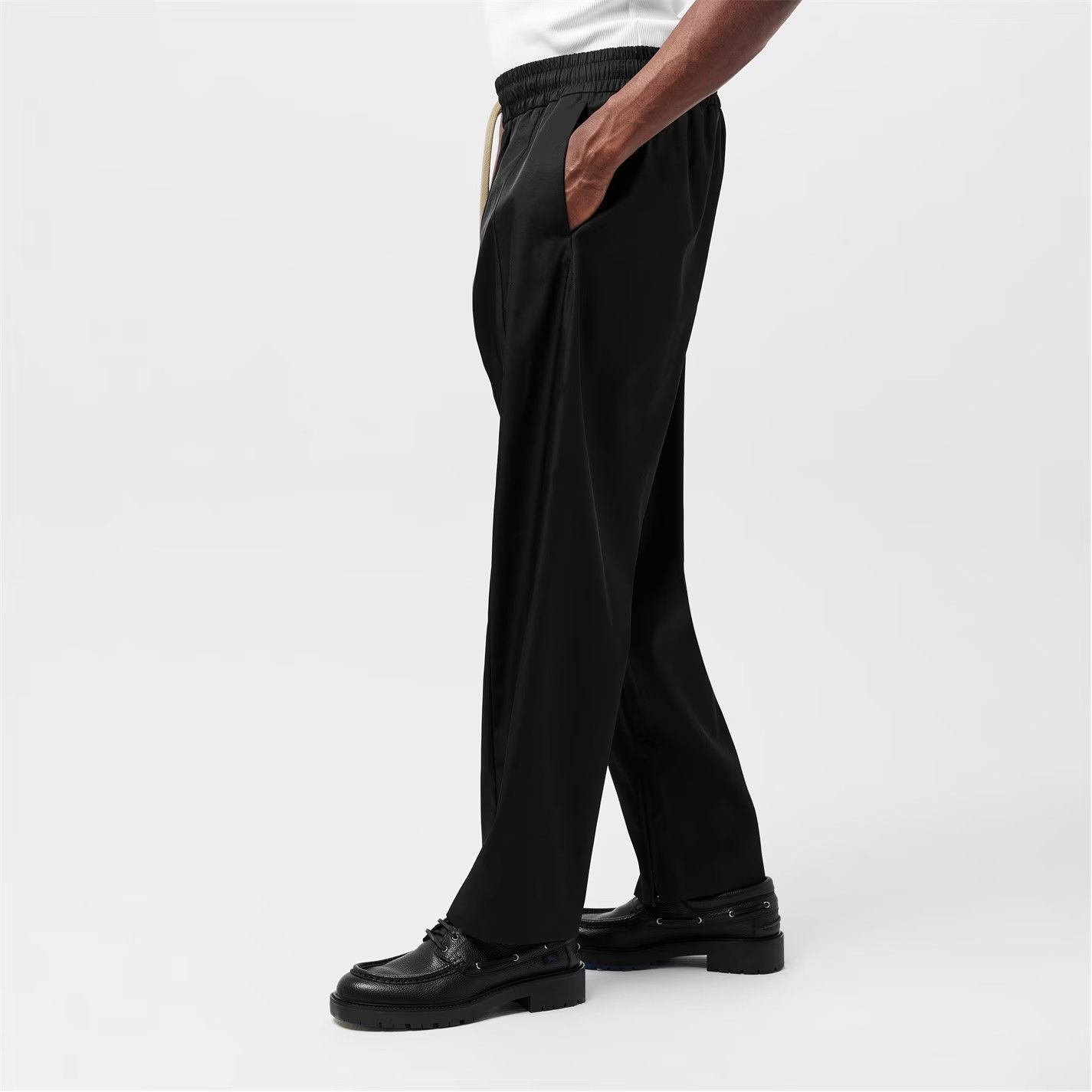 Fear of God o1g2r1mq0426 Virgin Wool Cashmere Forum Trousers in Black Size US 32 / EU 48 - 3 Thumbnail