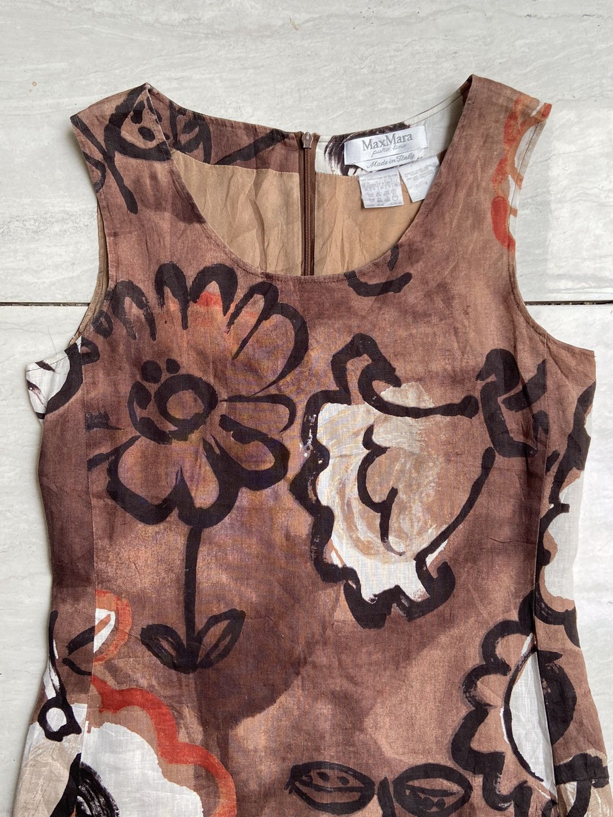 Max Mara MAX MARA Motive Brown Dress Size XS / US 0-2 / IT 36-38 - 9 Thumbnail
