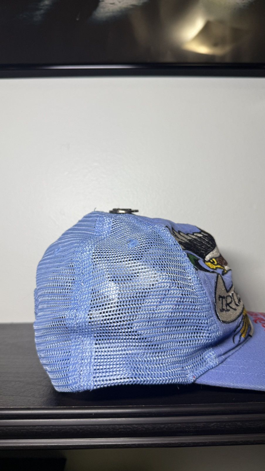 Ed Hardy Rare Y2K 2000s Ed Hardy Eagle Till True Death SnapBack Hat Size ONE SIZE - 4 Thumbnail