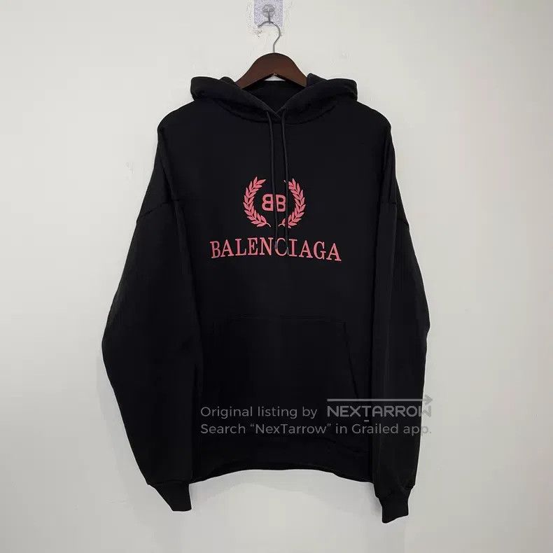 Balenciaga Balenciaga Black Wheat Embroidered Hoodie Size US XS / EU 42 / 0 - 1 Thumbnail