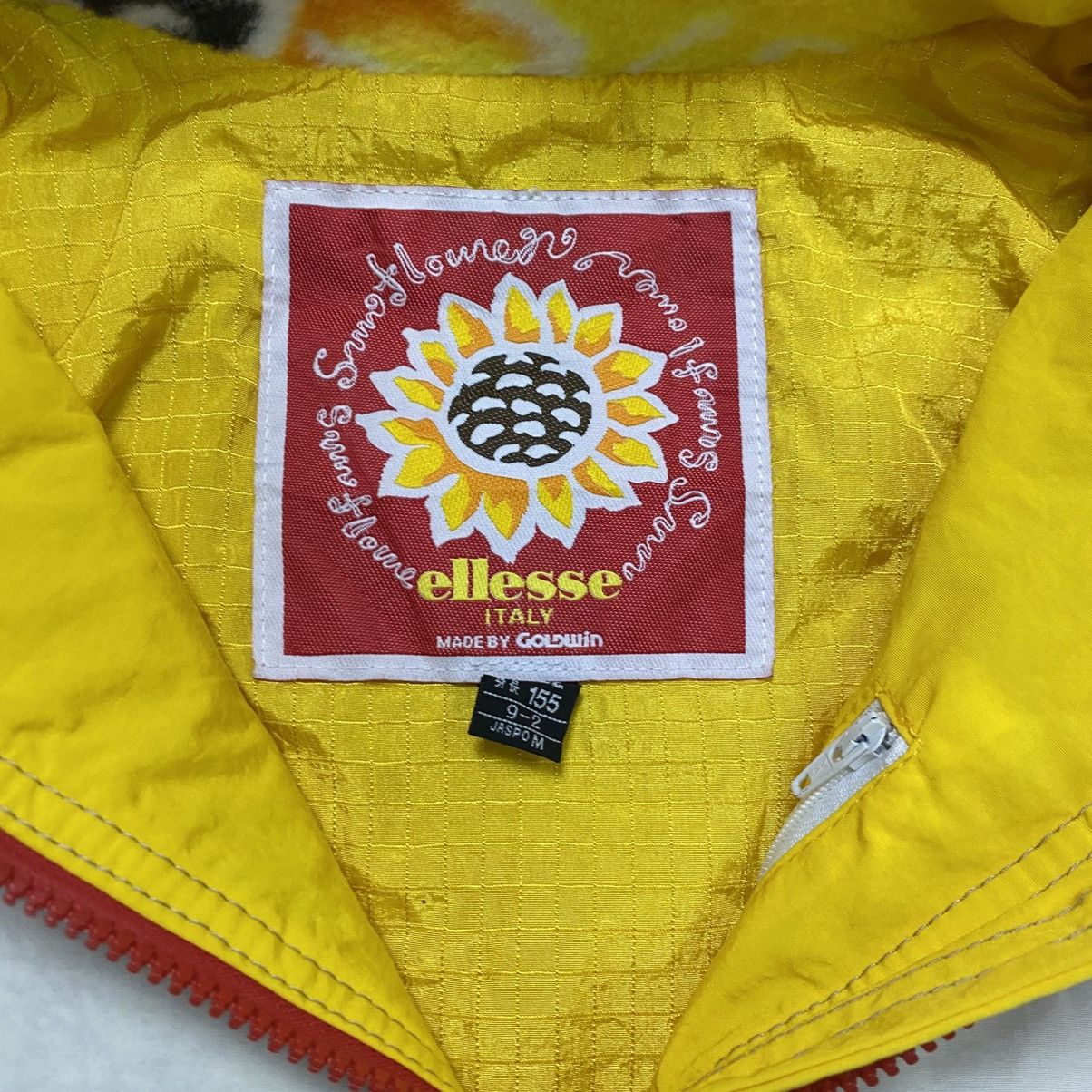Ellesse vintage 90s Ellesse Sunflower pullover hooded jacket Size US M / EU 48-50 / 2 - 12 Thumbnail