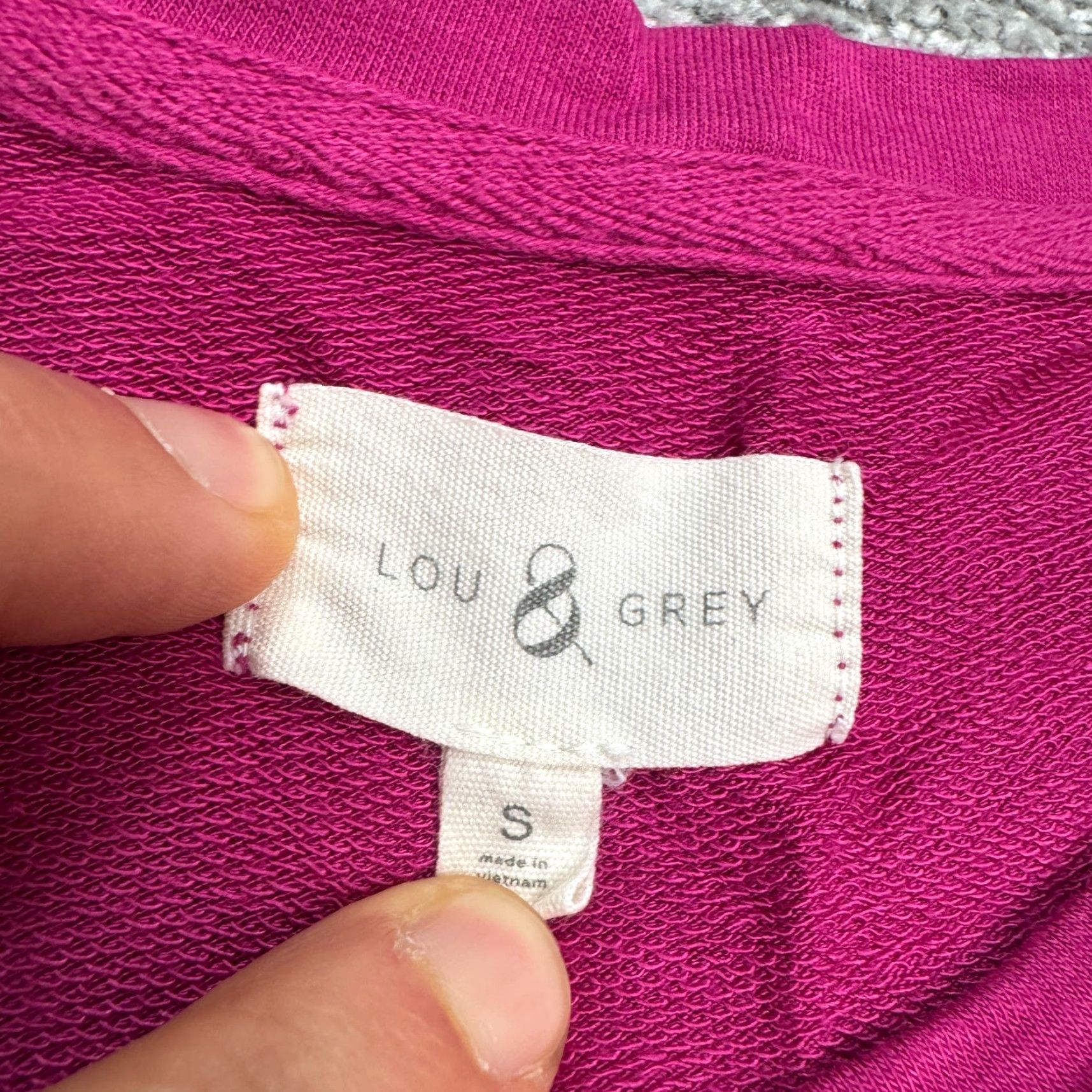 Lou & Grey Lou & Grey T-Shirt Dress Womens Small Magenta Short Sleeve Pockets Knit Casual Everyday 90s? Classic Cabana Pink Brand: Lou & Grey Size S / US 4 / IT 40 - 5 Thumbnail