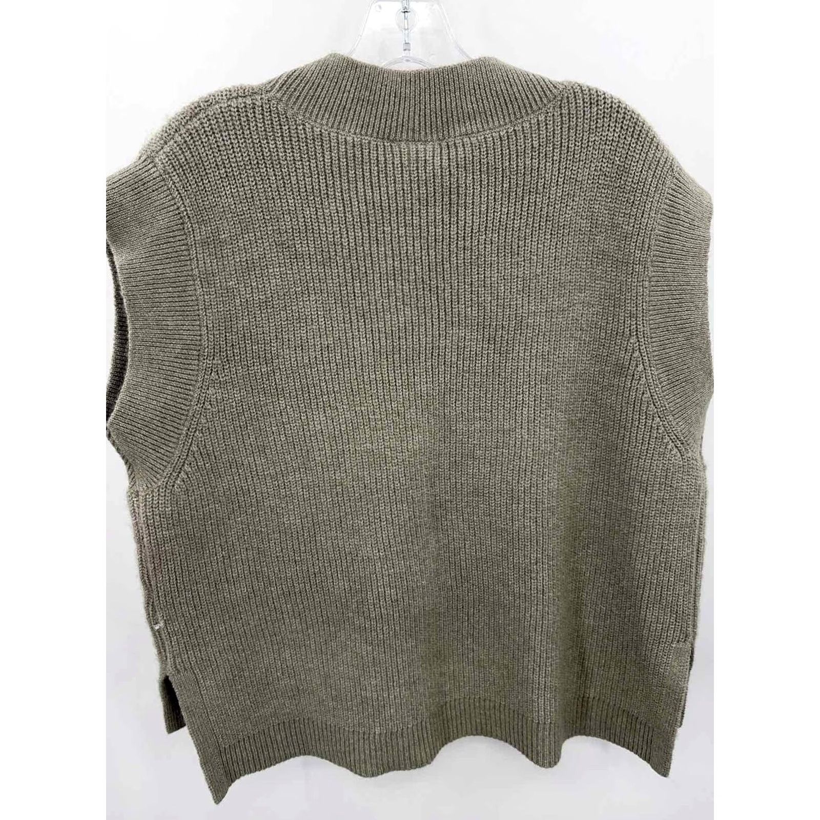 Vintage Miou Muse Gray Large Short Sleeve Sweater - Pre-Owned Size L / US 10 / IT 46 - 2 Thumbnail