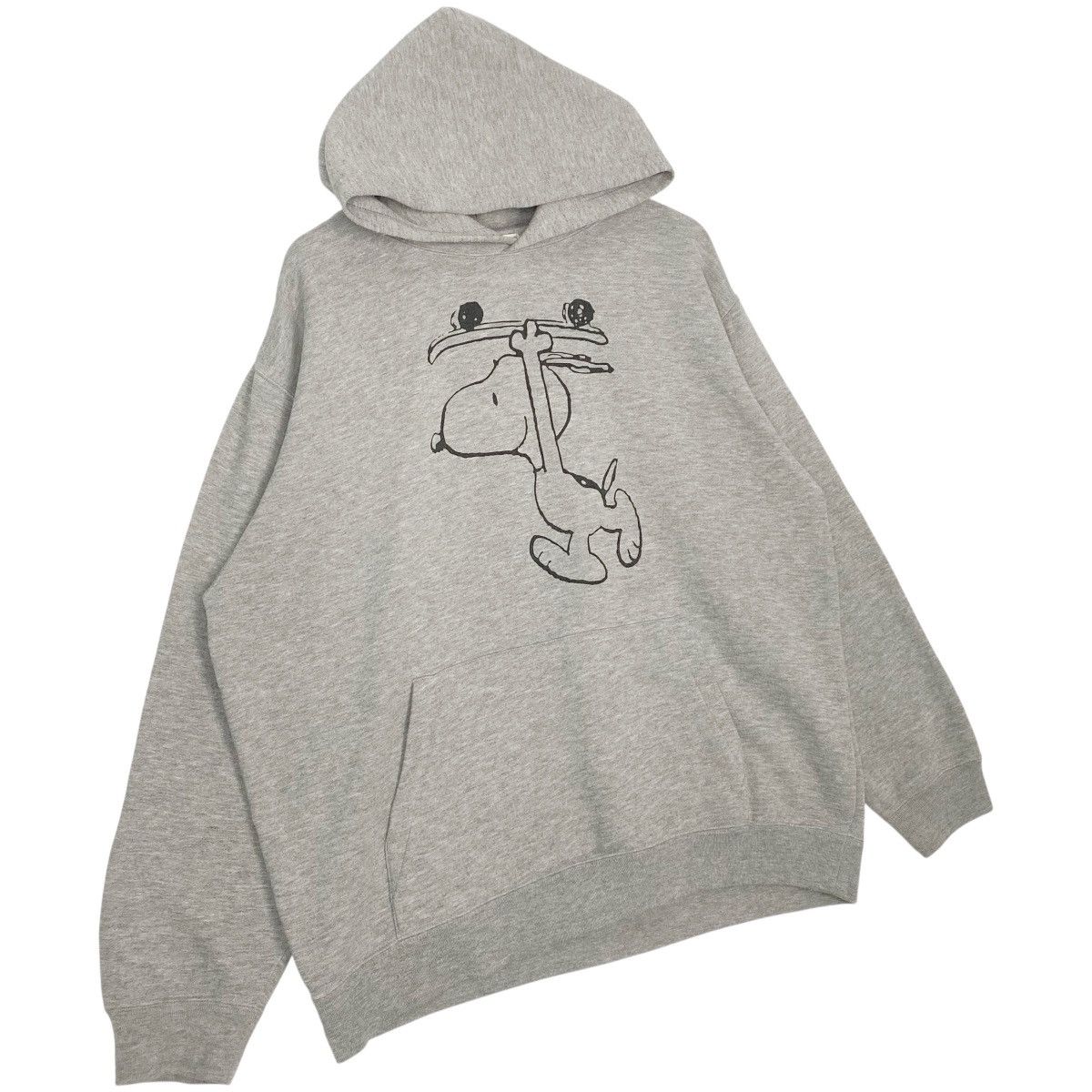 Vintage Vintage Peanuts Printed Hoodie Sweater Gray Jumper Size L Size US L / EU 52-54 / 3 - 3 Thumbnail