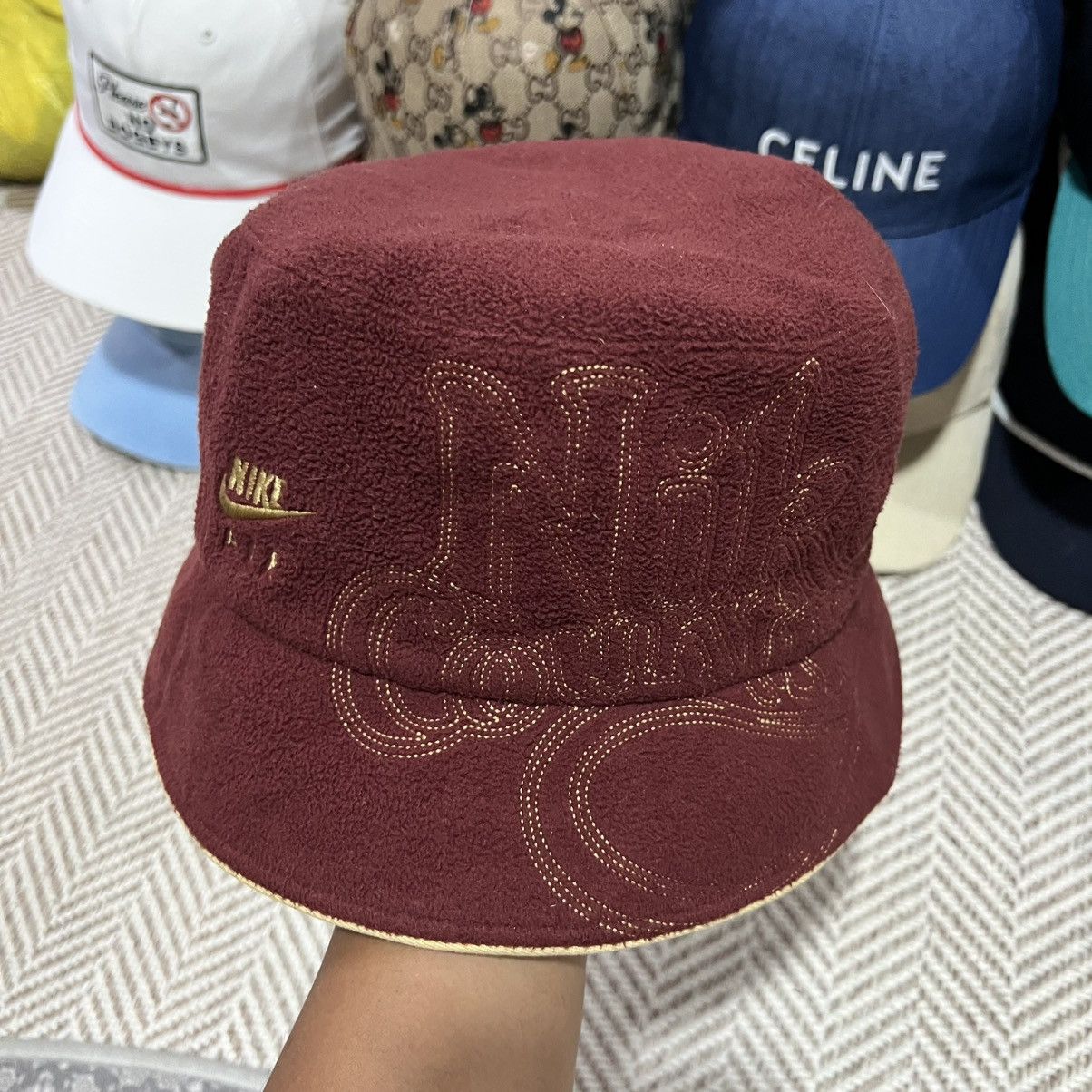 Nike Vintage Y2K Nike Country Fleece Bucket Hat “SAMPLE” M-L Size ONE SIZE - 4 Thumbnail