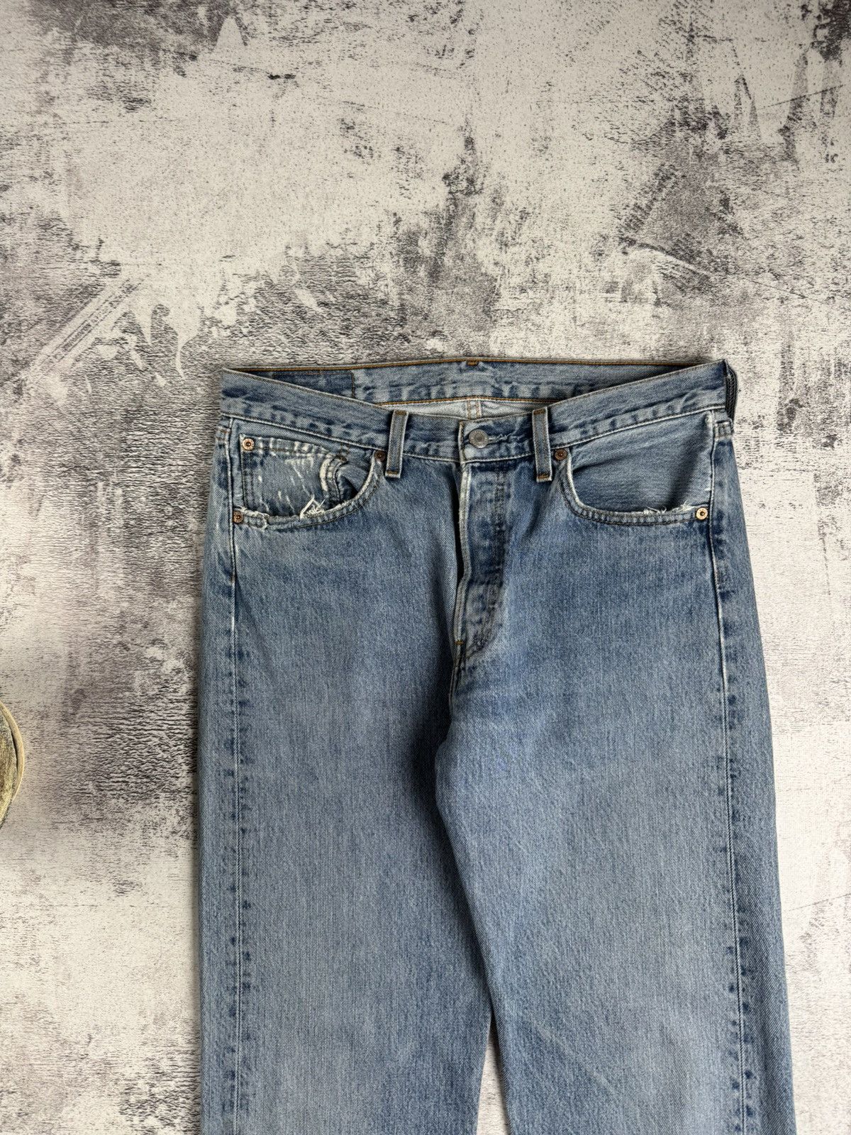 Levi's Levis 501 Classic 32/32 Denim Straight USA 90s Jeans Pants Trousers Size US 32 / EU 48 - 15 Thumbnail