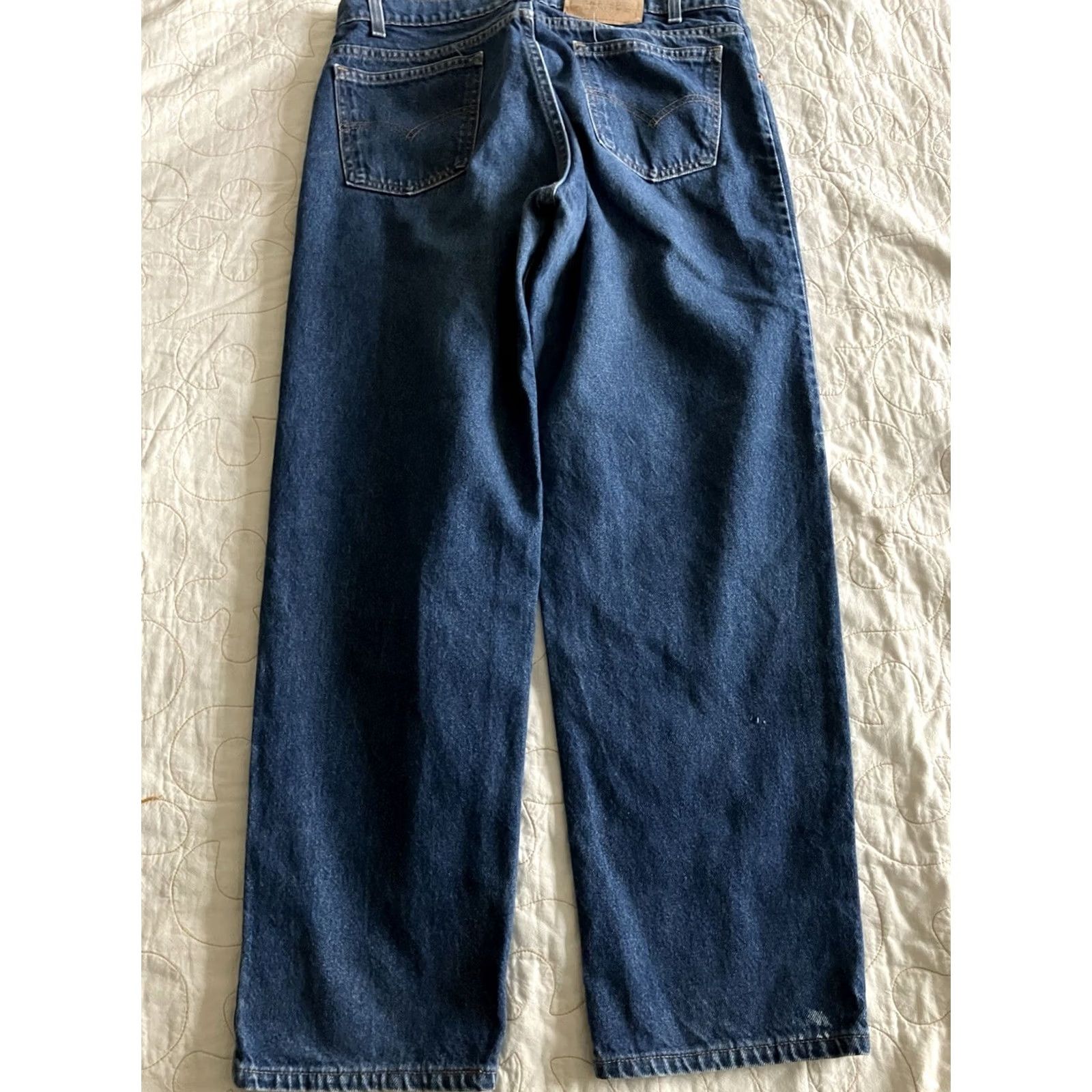 Levi's VINTAGE Levi's Jeans Men 34x29 White Tag 90s Blue Denim Straight Regular Size US 34 / EU 50 - 4 Thumbnail