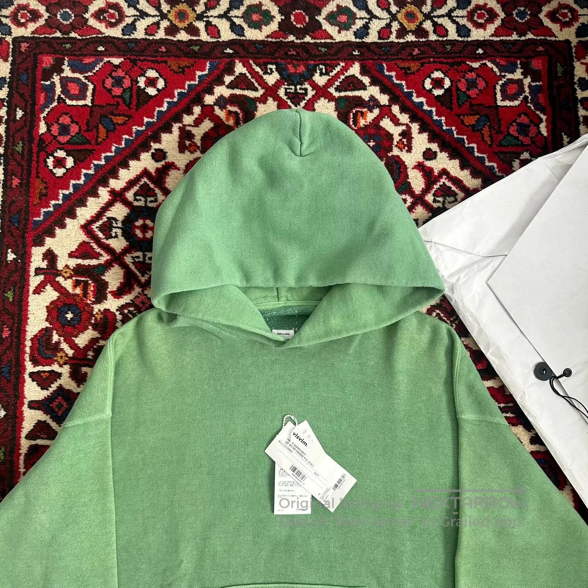 Visvim visvim jumbo hoodie in green color. Size US M / EU 48-50 / 2 - 3 Thumbnail