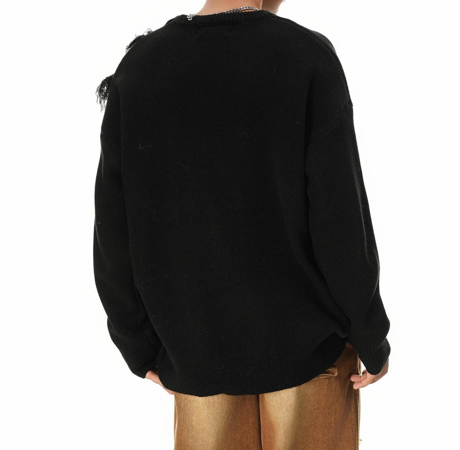 Vintage Crew Graphic Patchwork Knit Sweater Size US M / EU 48-50 / 2 - 3 Thumbnail